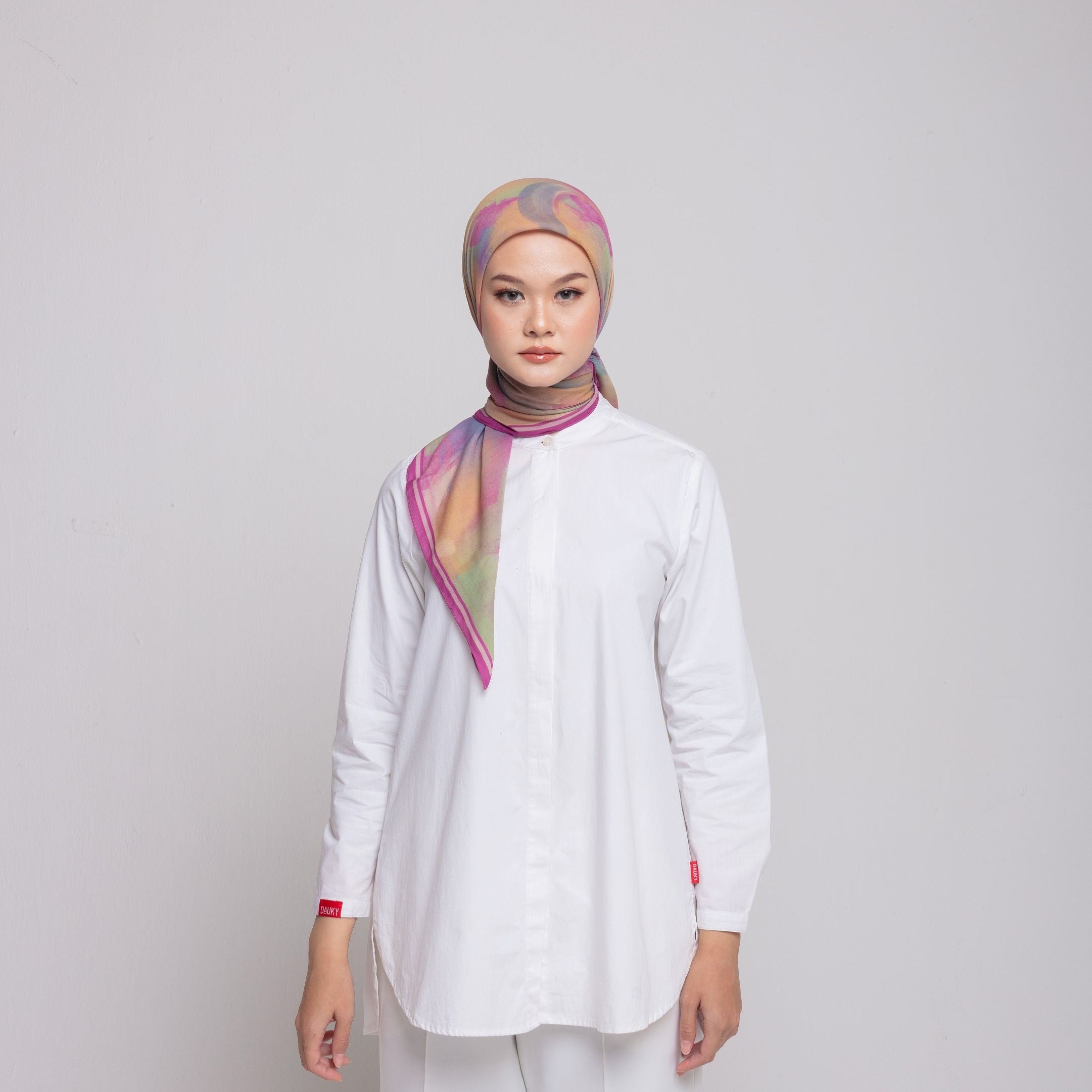 Splatter Premium Scarf - Fuschia