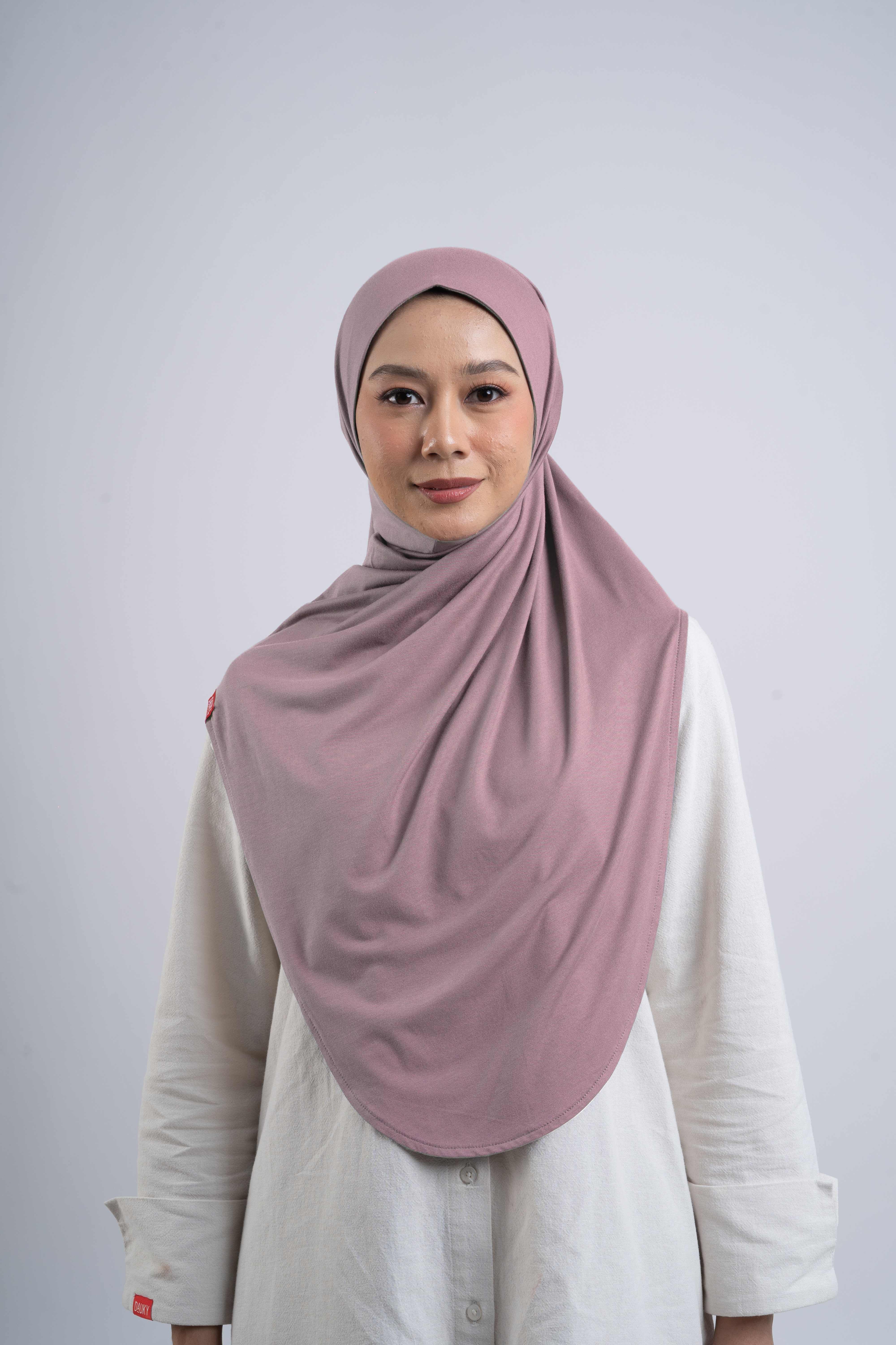 Curvy Instant Hijab - Mauve