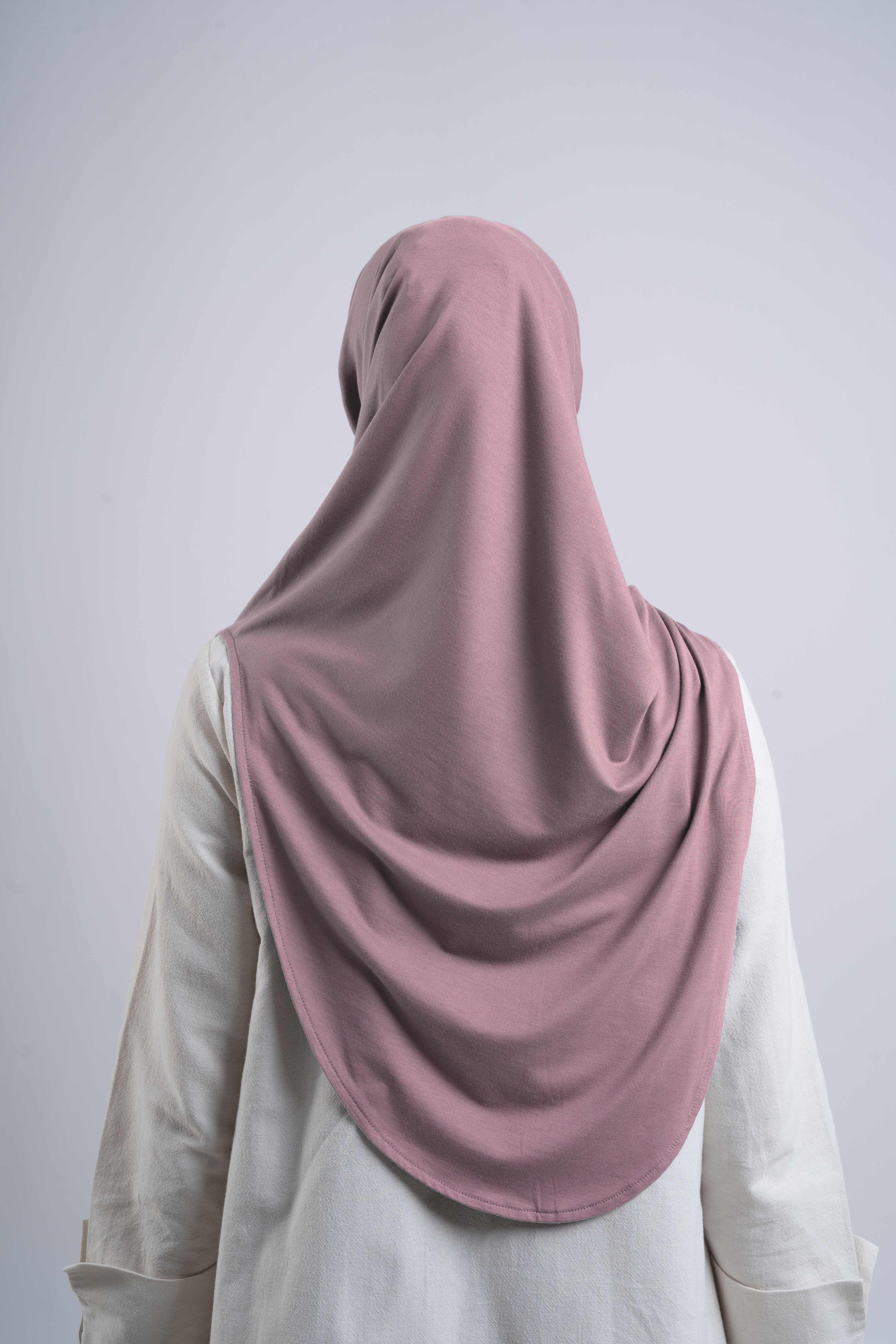 Curvy Instant Hijab - Mauve