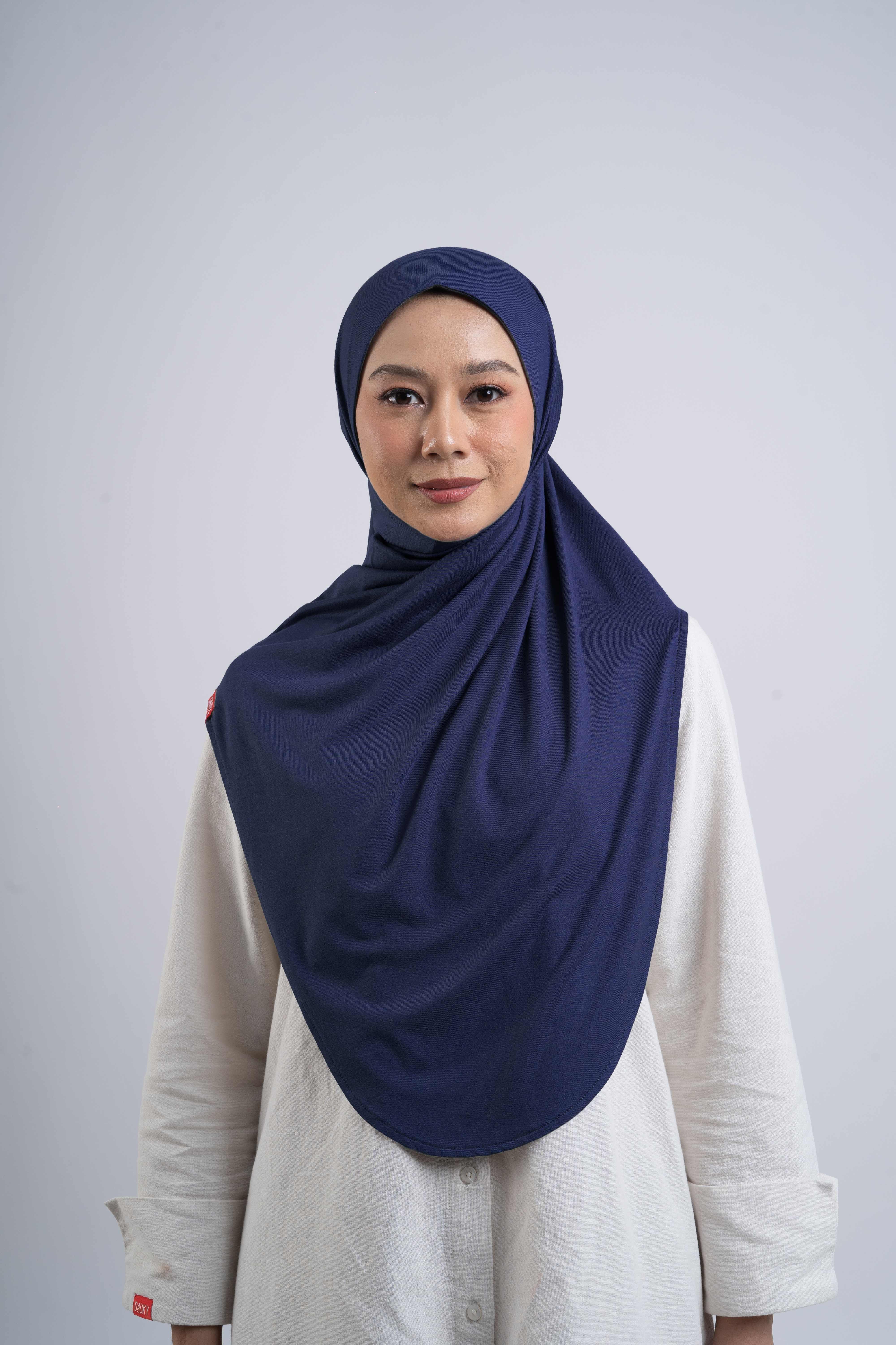 Curvy Instant Hijab - Navy