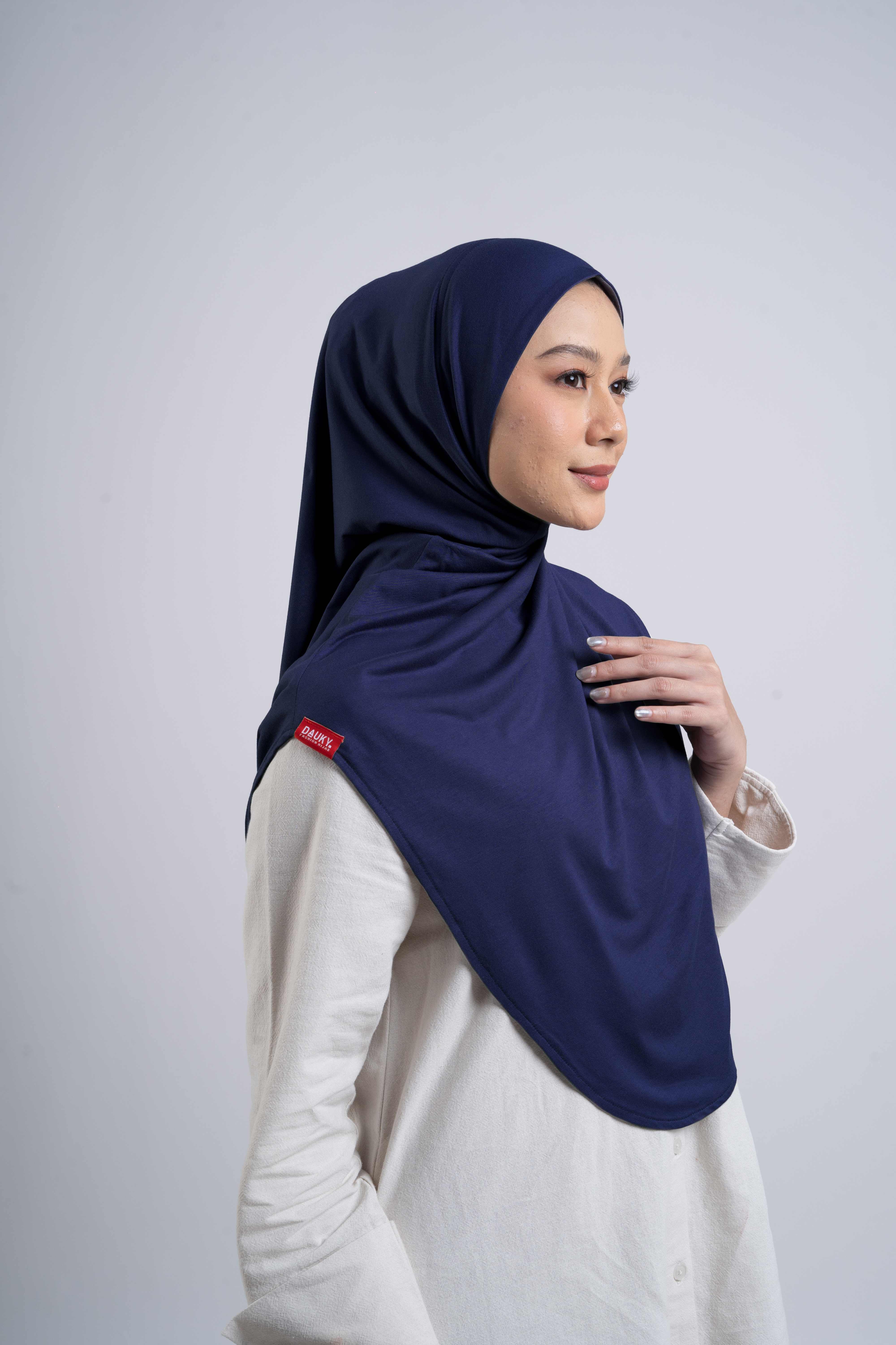 Curvy Instant Hijab - Navy
