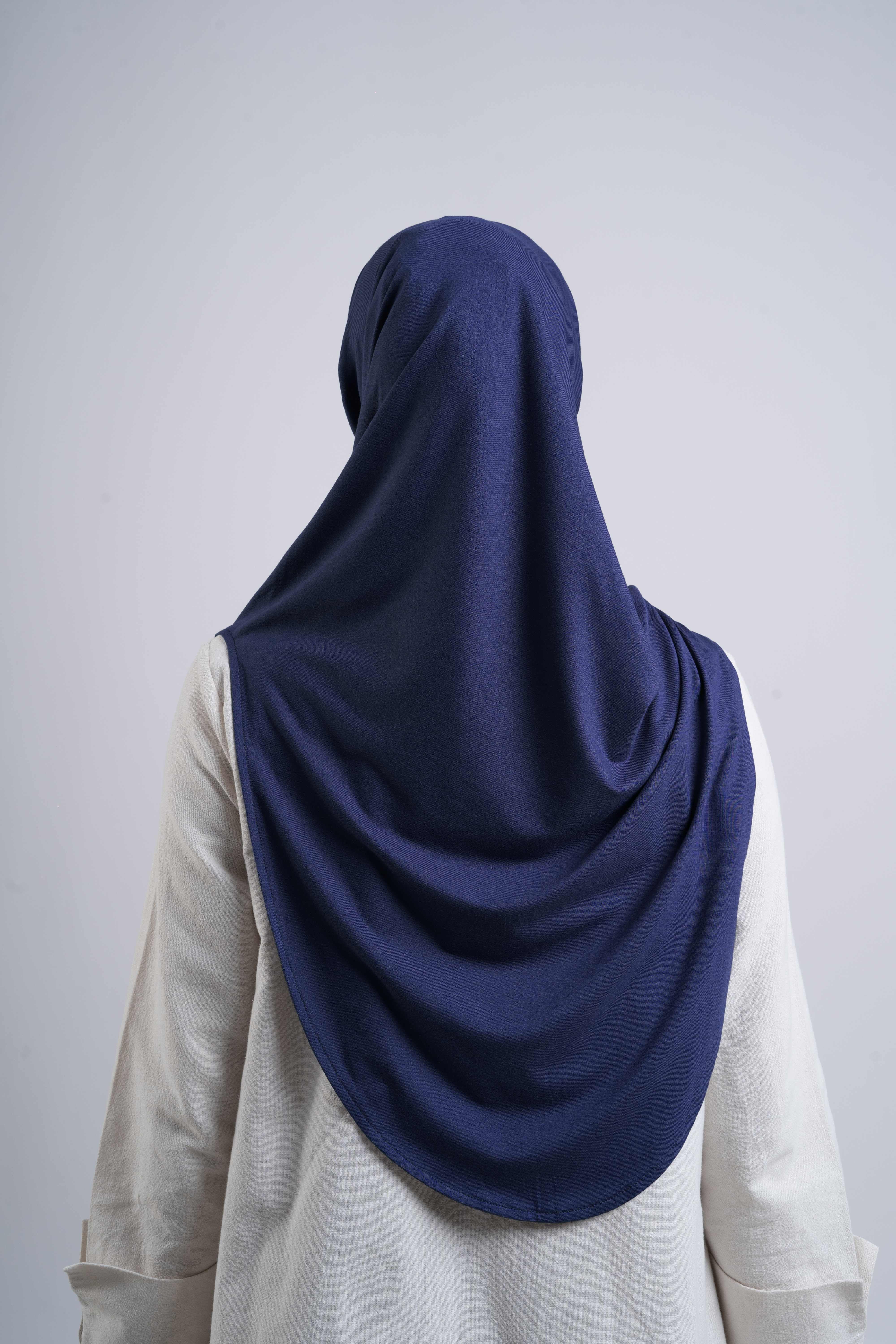Curvy Instant Hijab - Navy
