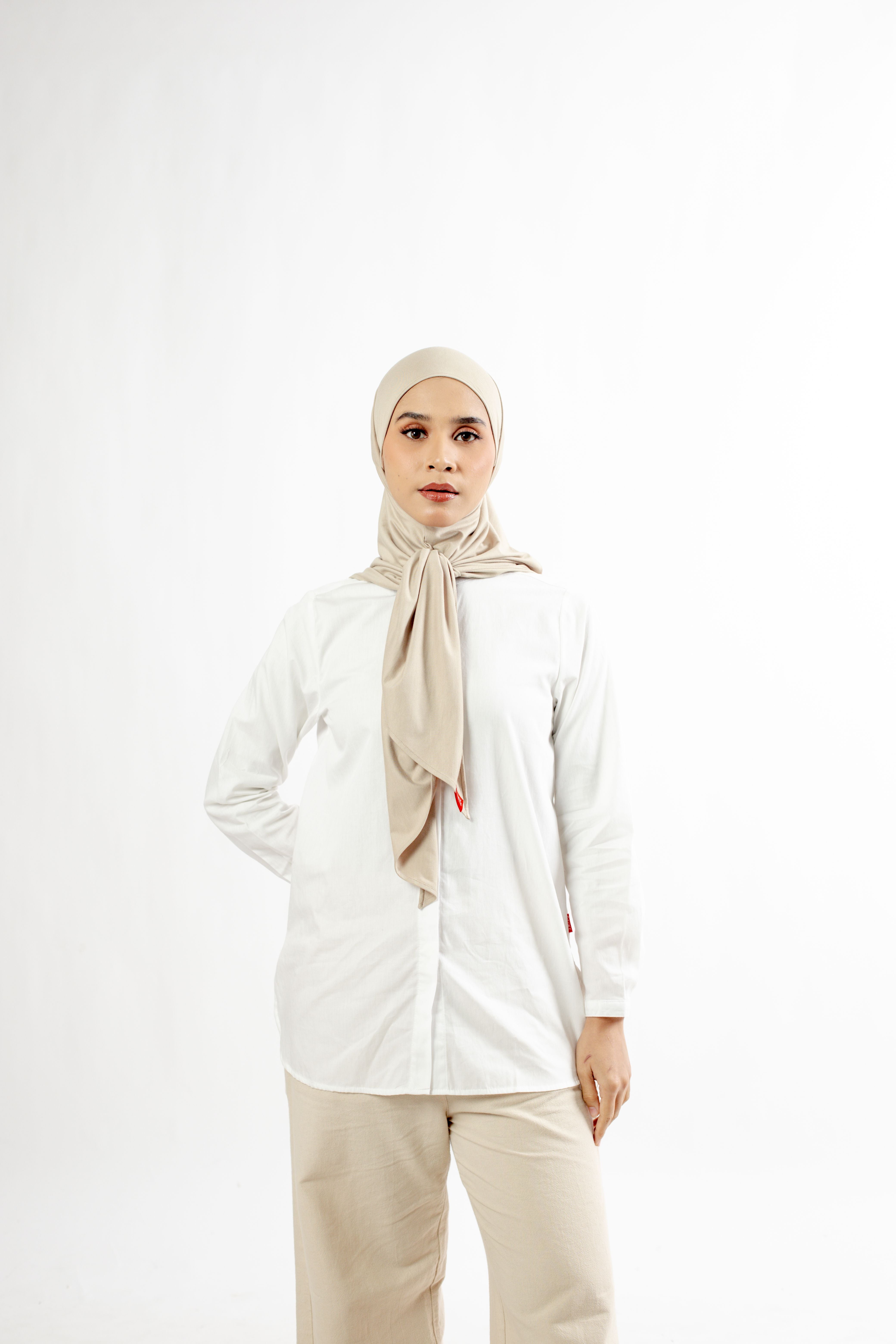 Small String Instant Hijab - Khaky