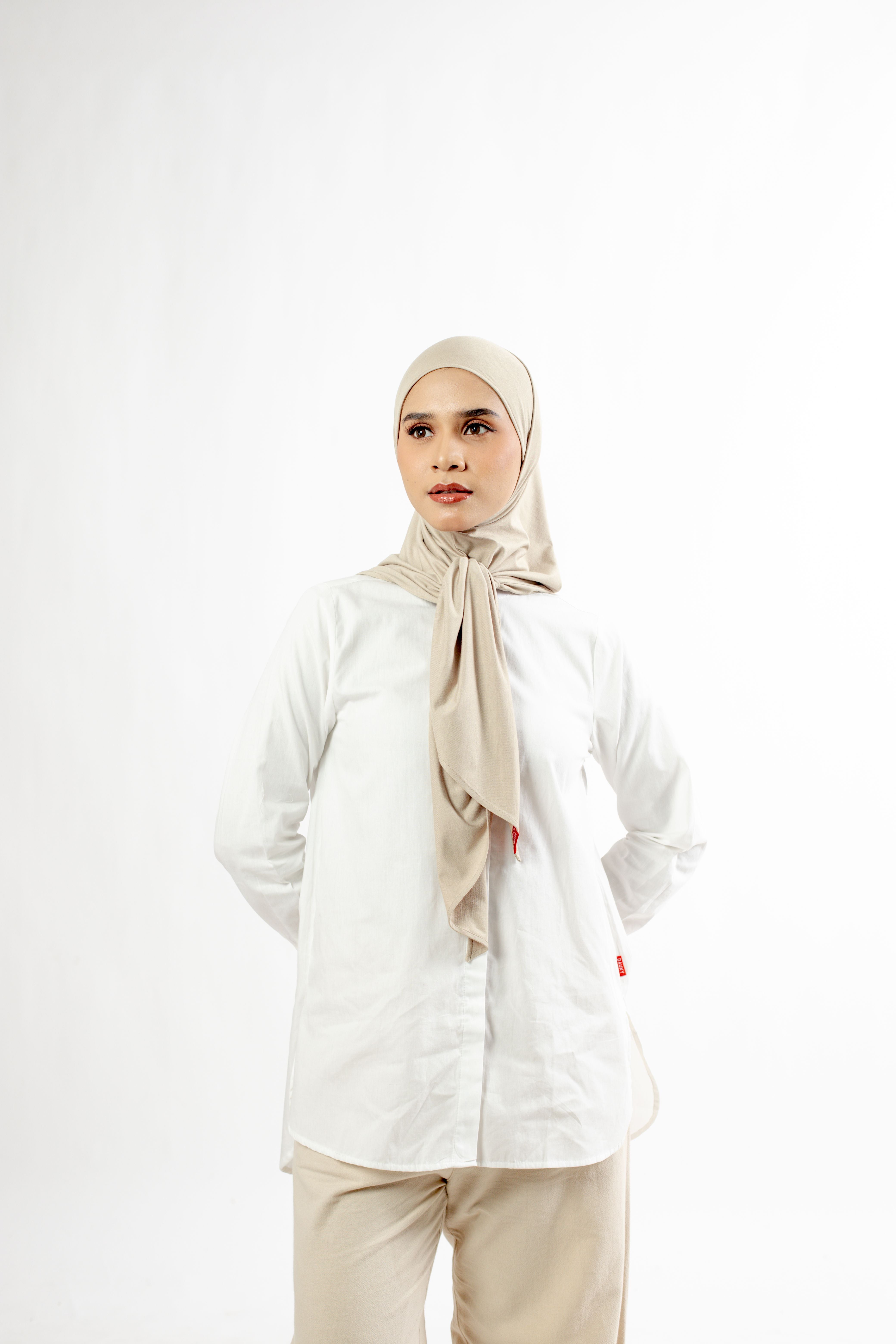 Small String Instant Hijab - Khaky