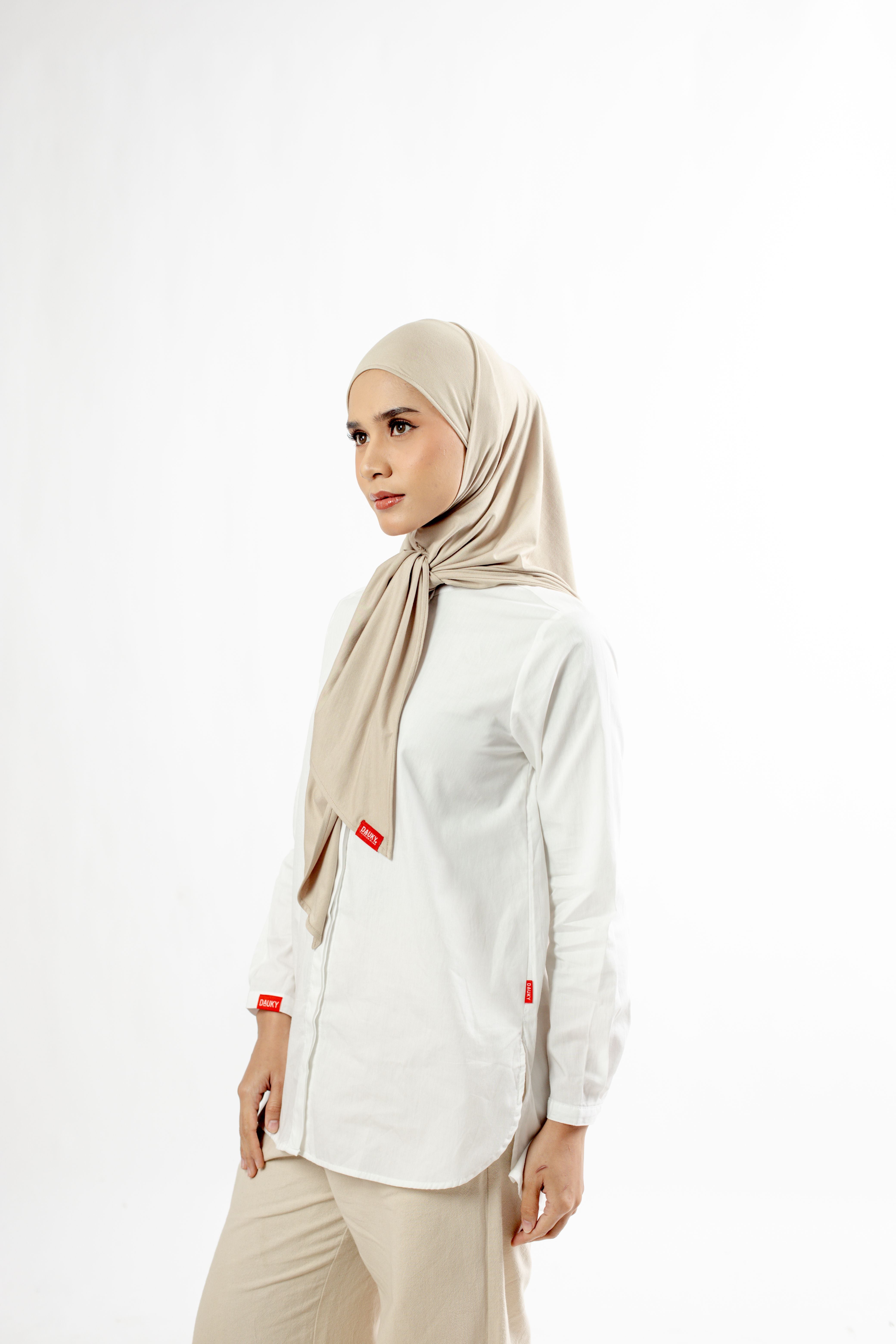 Small String Instant Hijab - Khaky