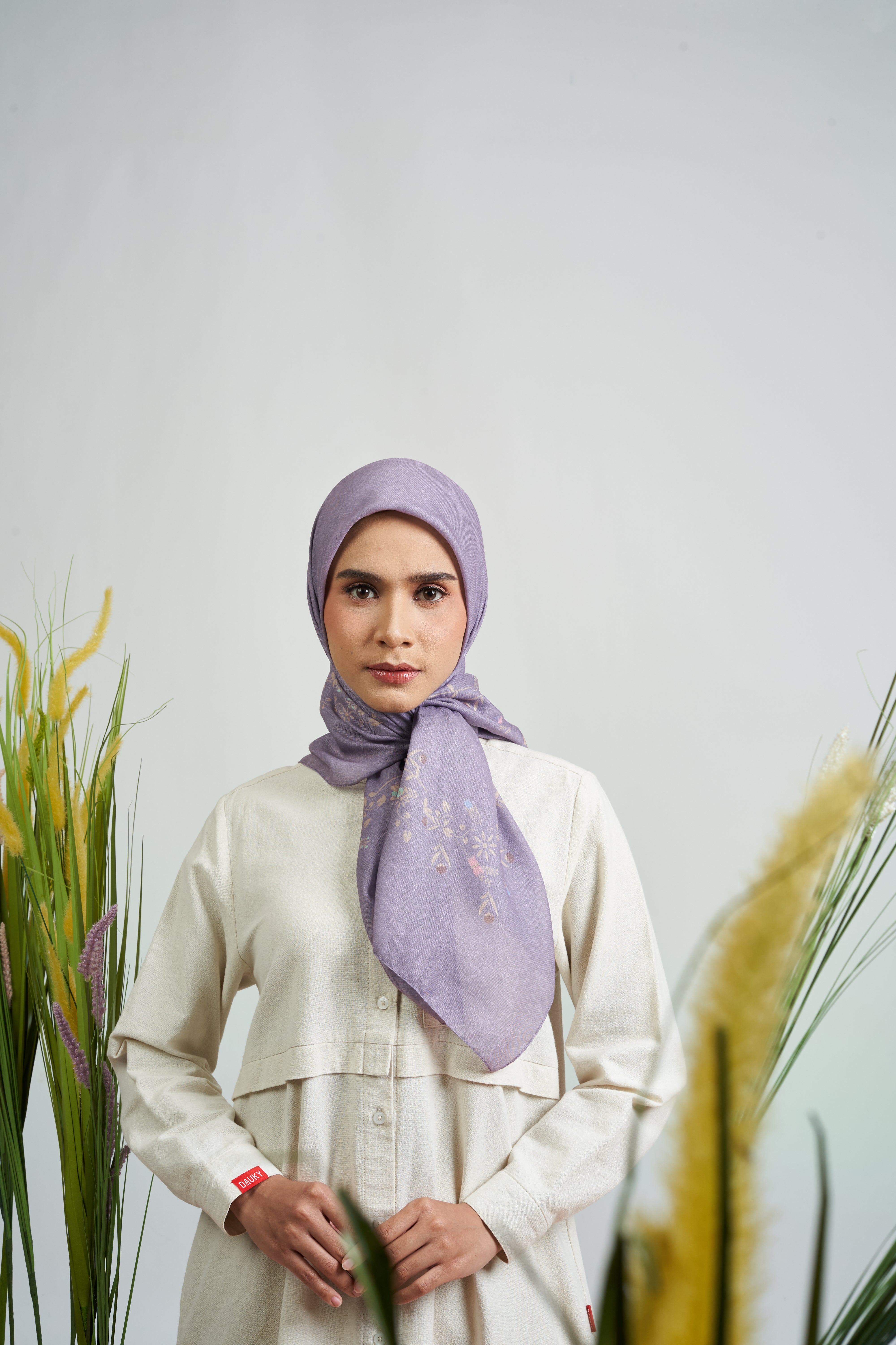 Melbourne Floral Scarf - Mauve