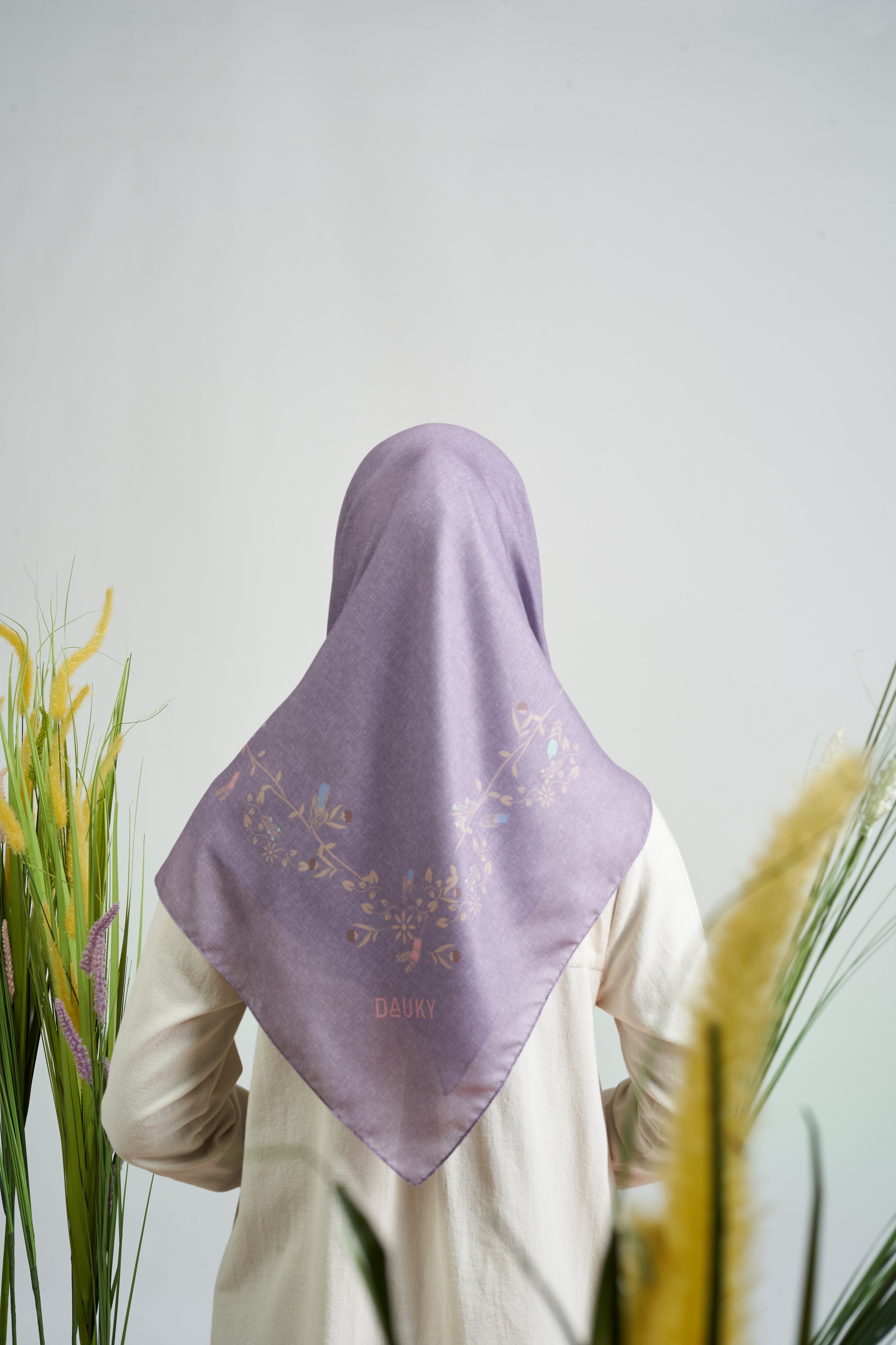 Melbourne Floral Scarf - Mauve