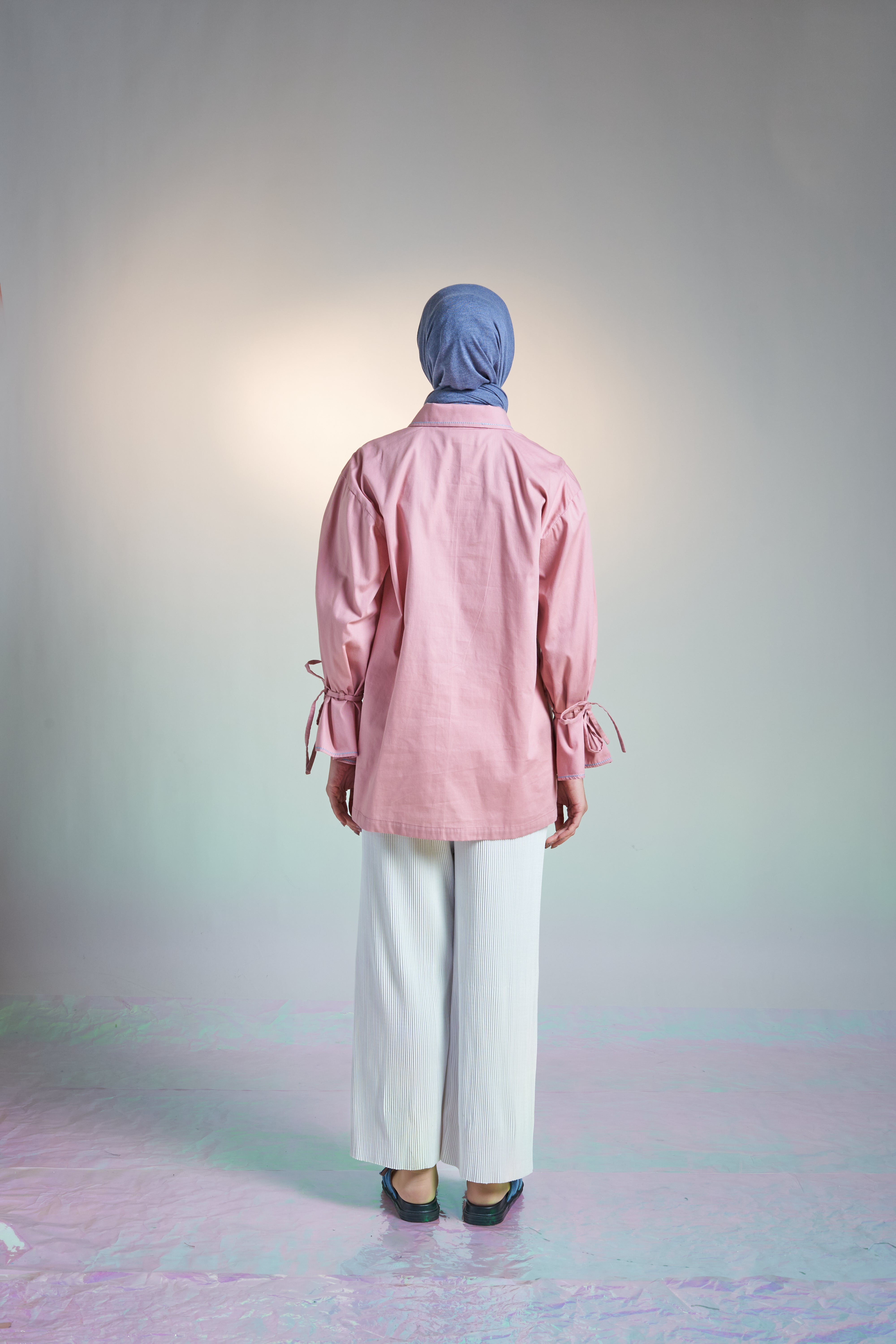 M TUNIC FLARE AIRY COTTON - DUSTY PINK