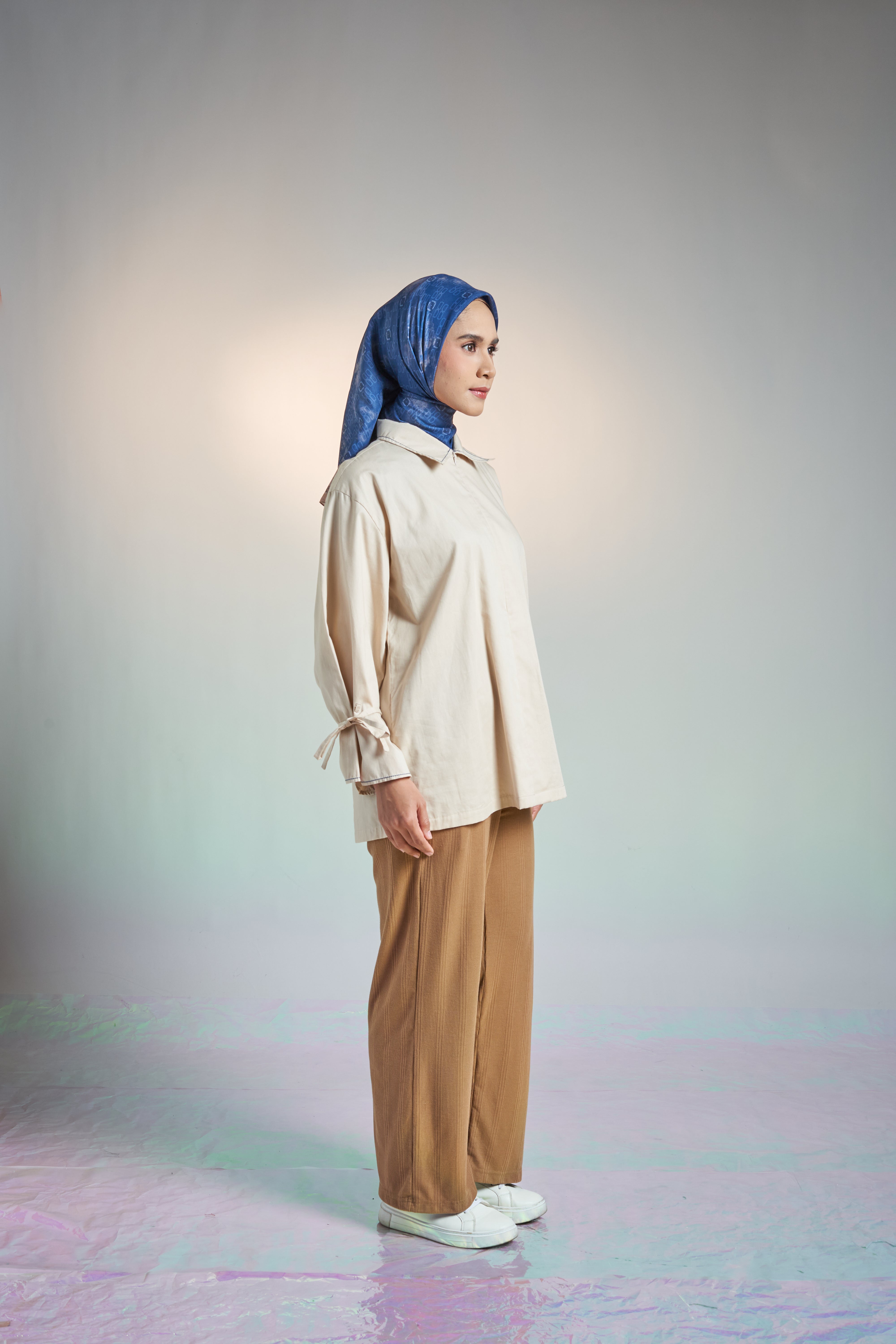 M TUNIC FLARE AIRY COTTON - CREAM