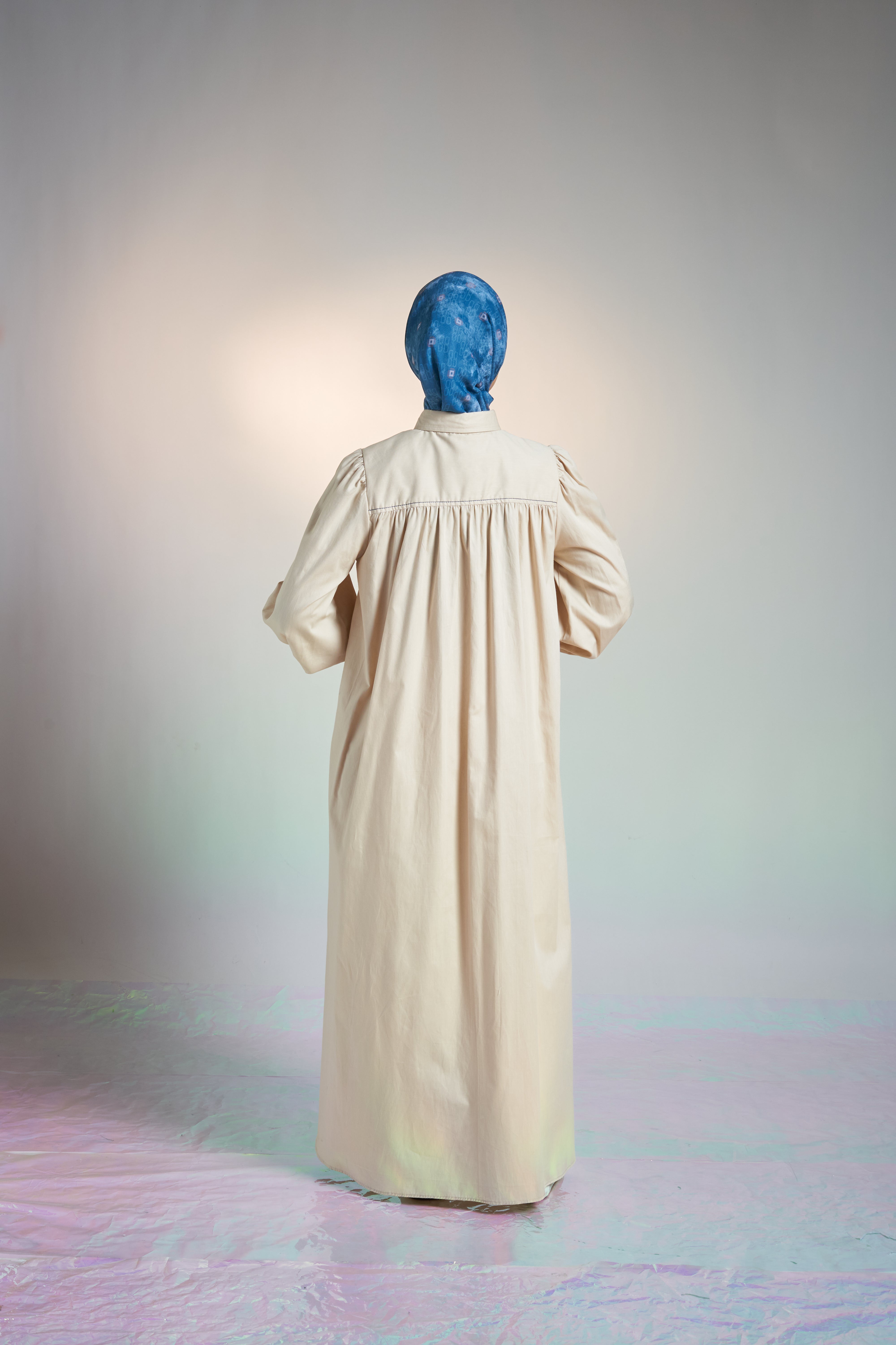 L DRESS AIRY COTTON - CREAM