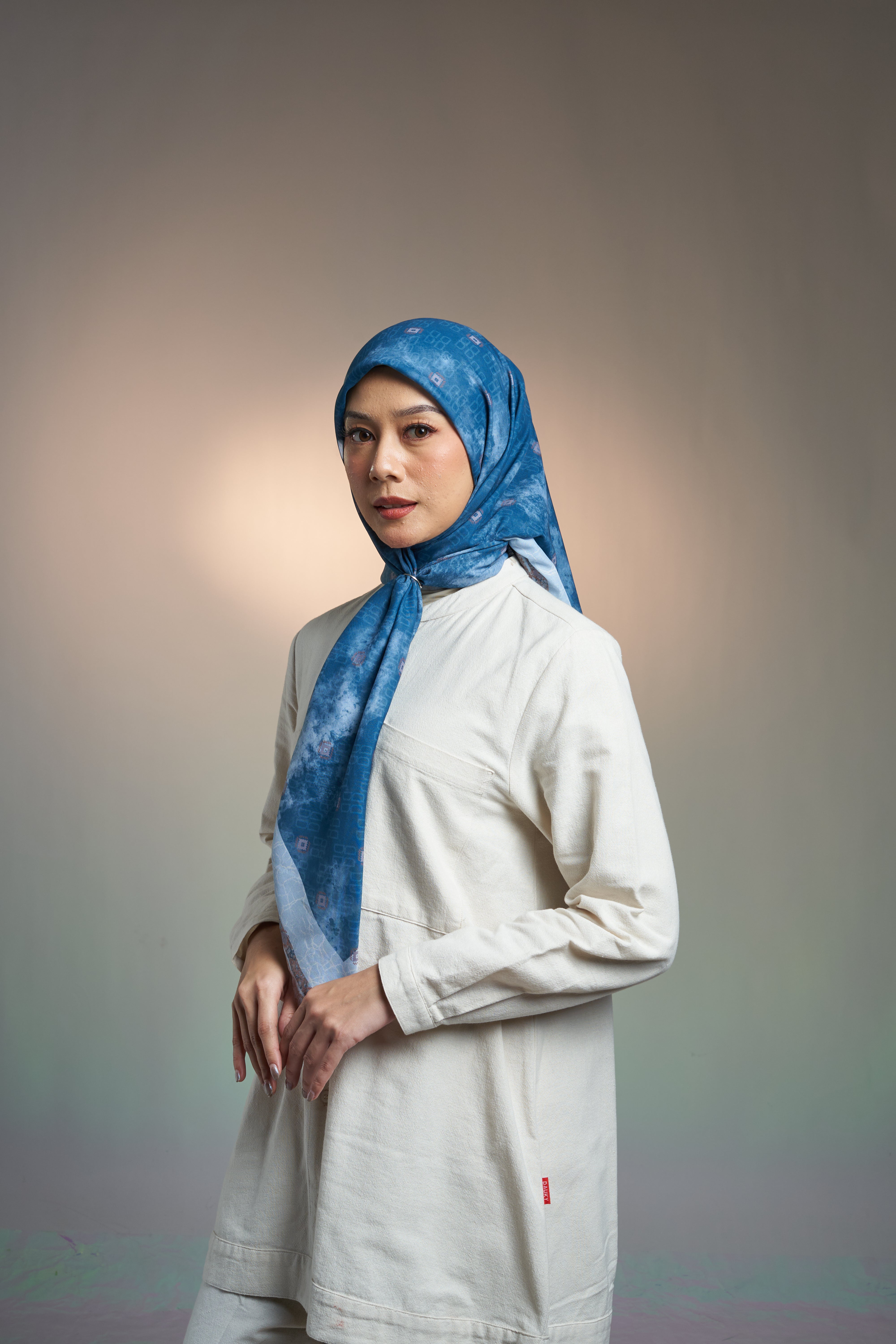 Fancy Monogram Scarf - Emerald