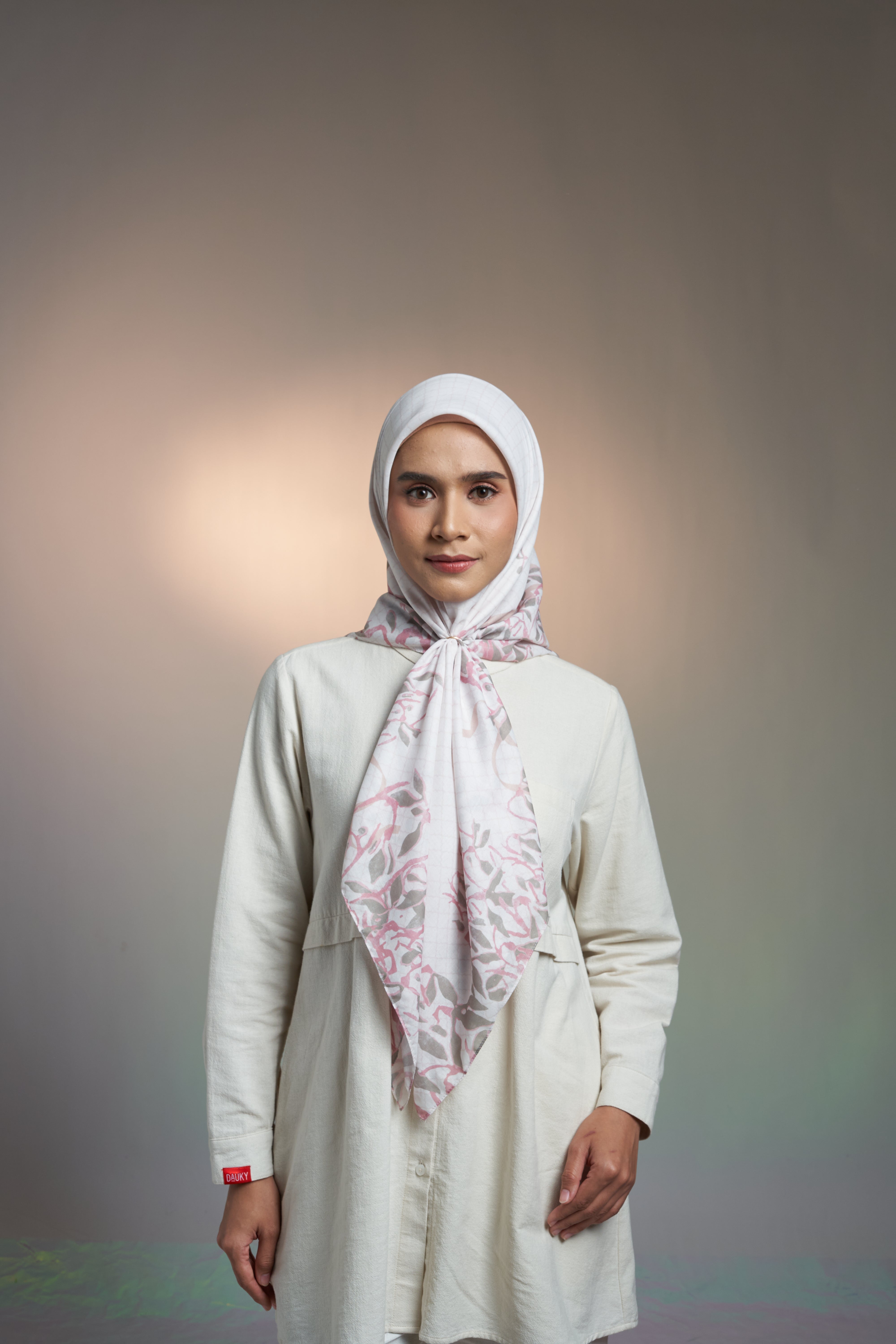 RELAXED SPRING SCARF - IVORY