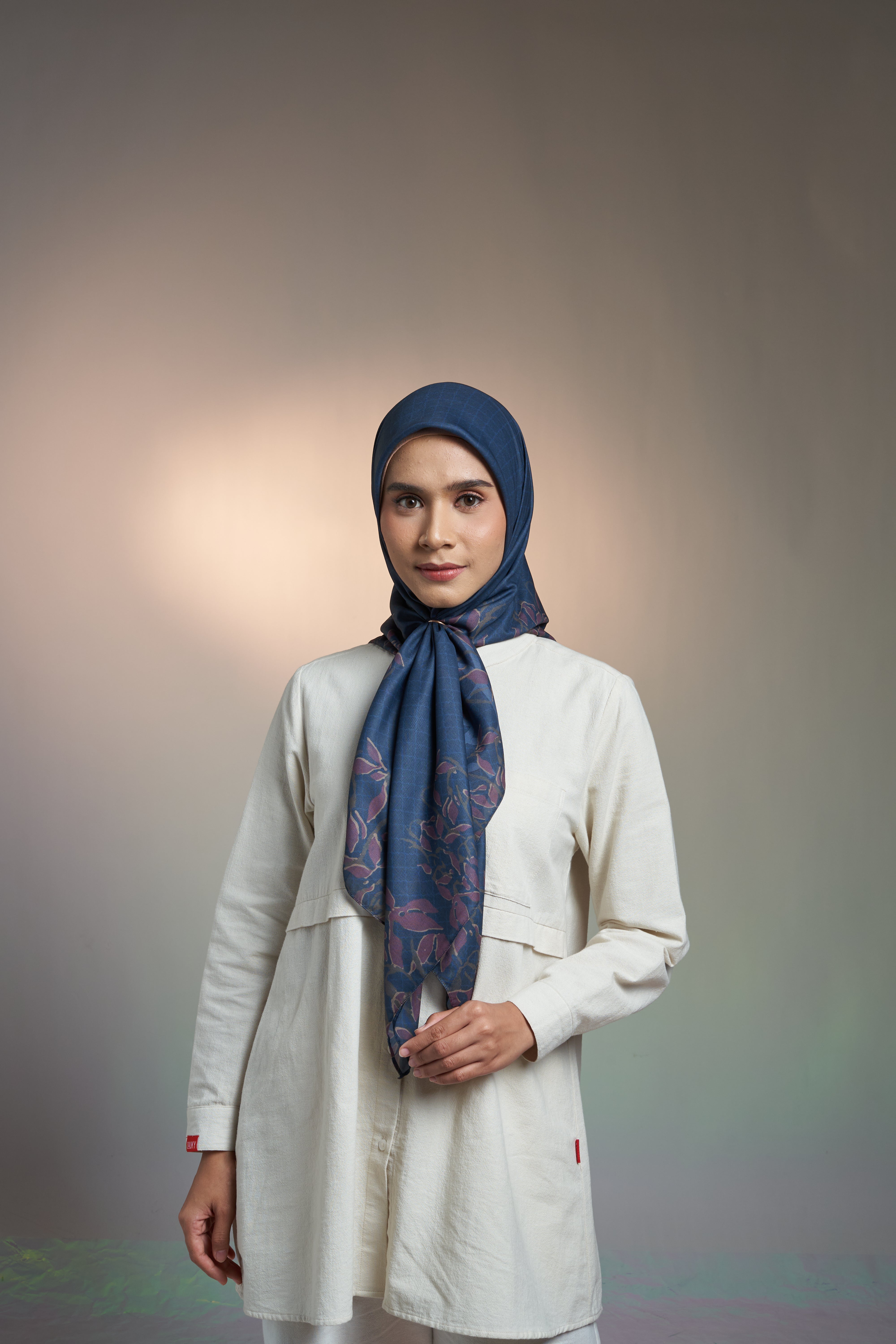 RELAXED SPRING SCARF - MIDNIGHT NAVY