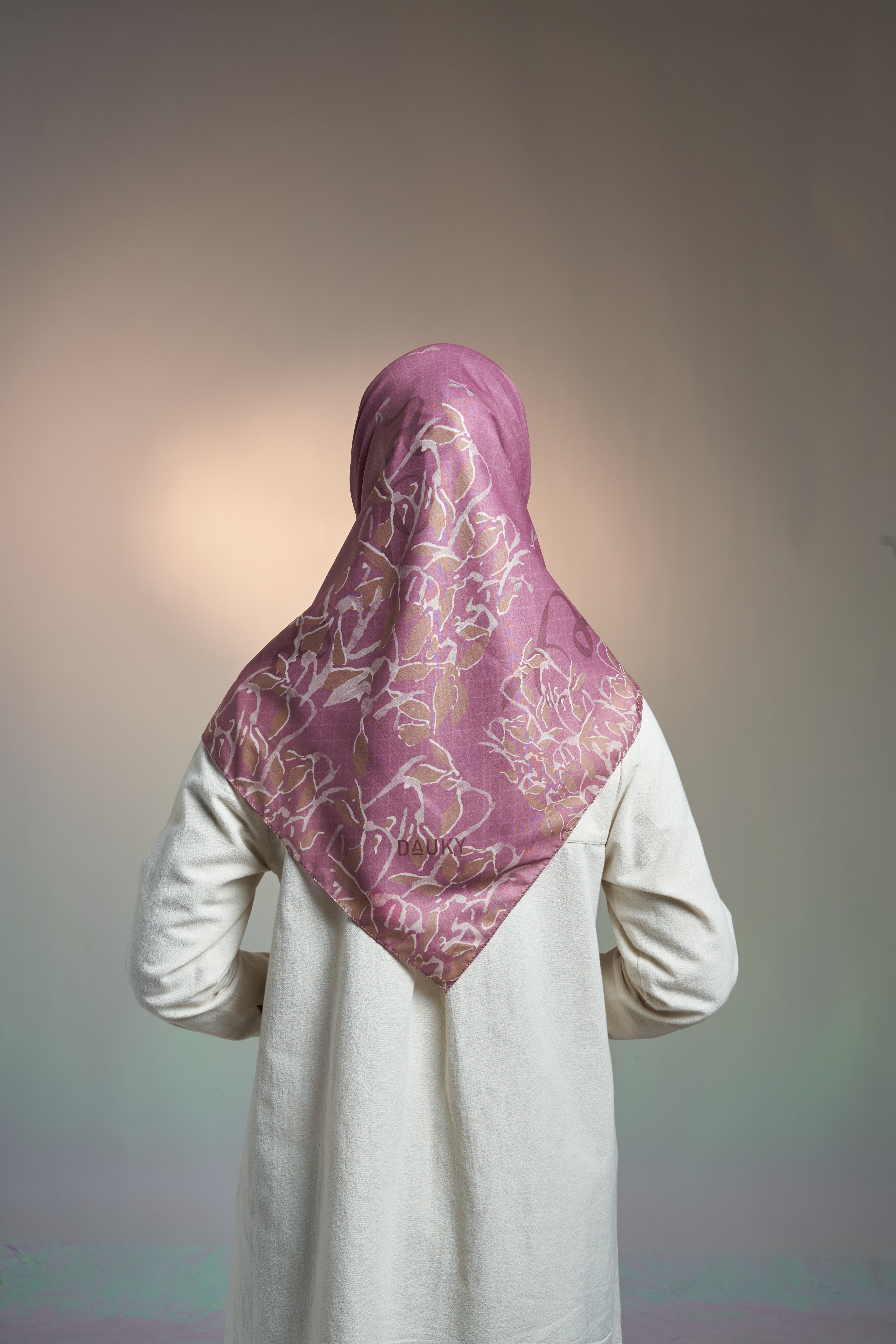RELAXED SPRING SCARF - DUSTY PINK