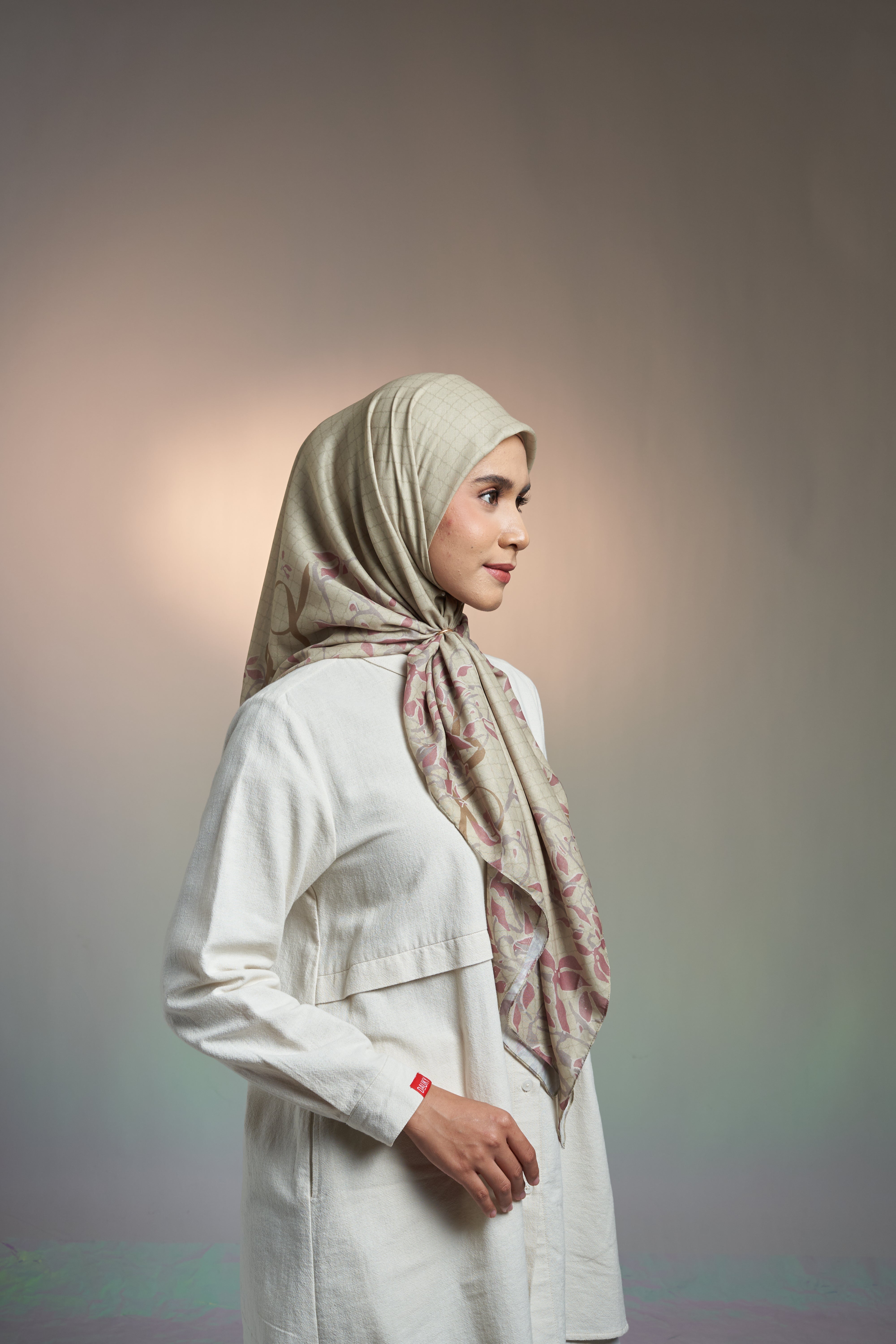 RELAXED SPRING SCARF - DUSTY OLIVE