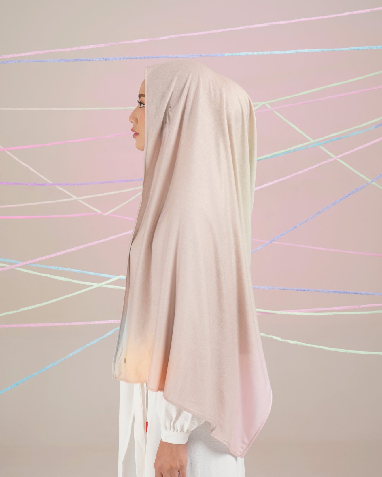 OMBRE PASHMINA B - KHAKY