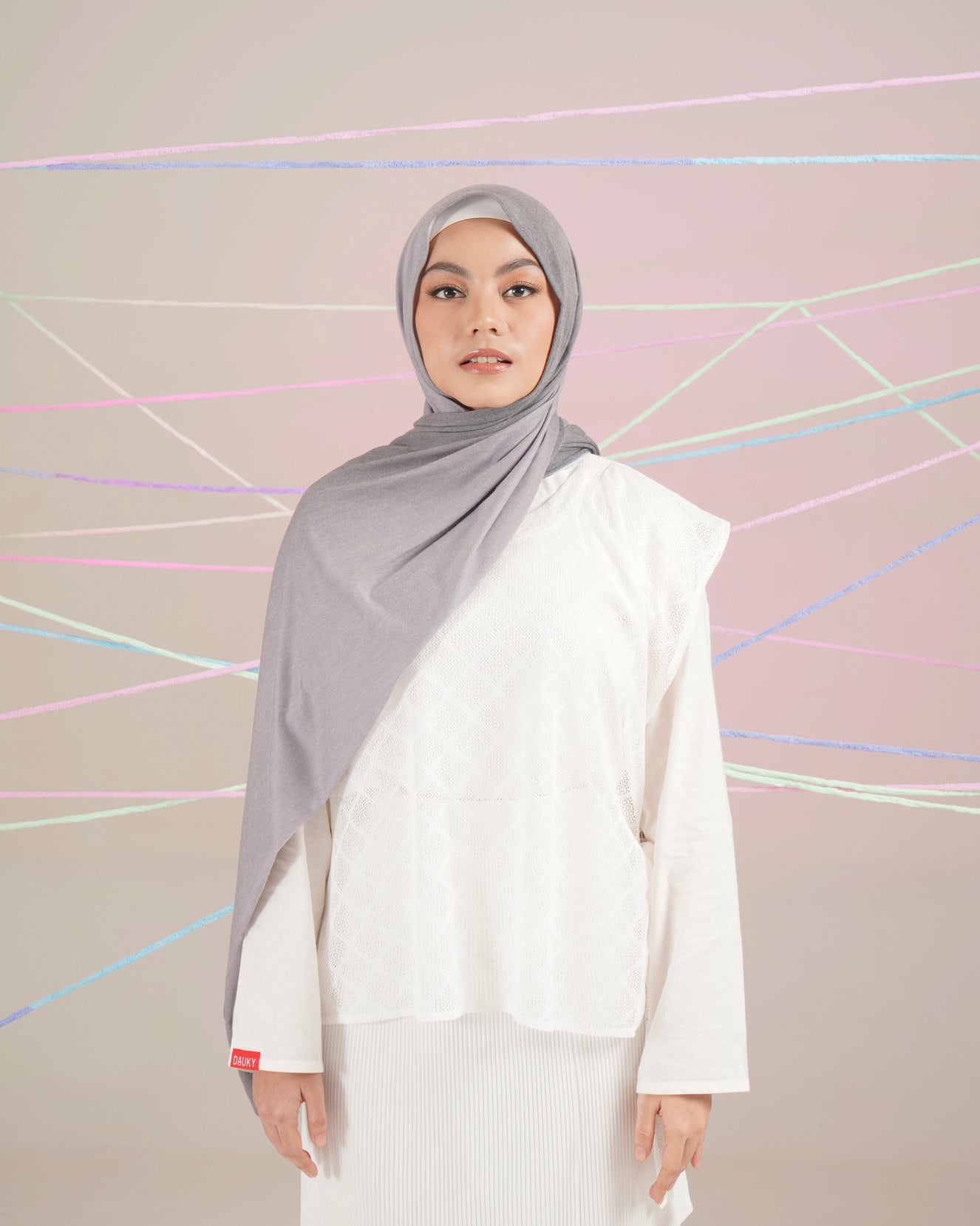 OMBRE PASHMINA B - CHARCOAL