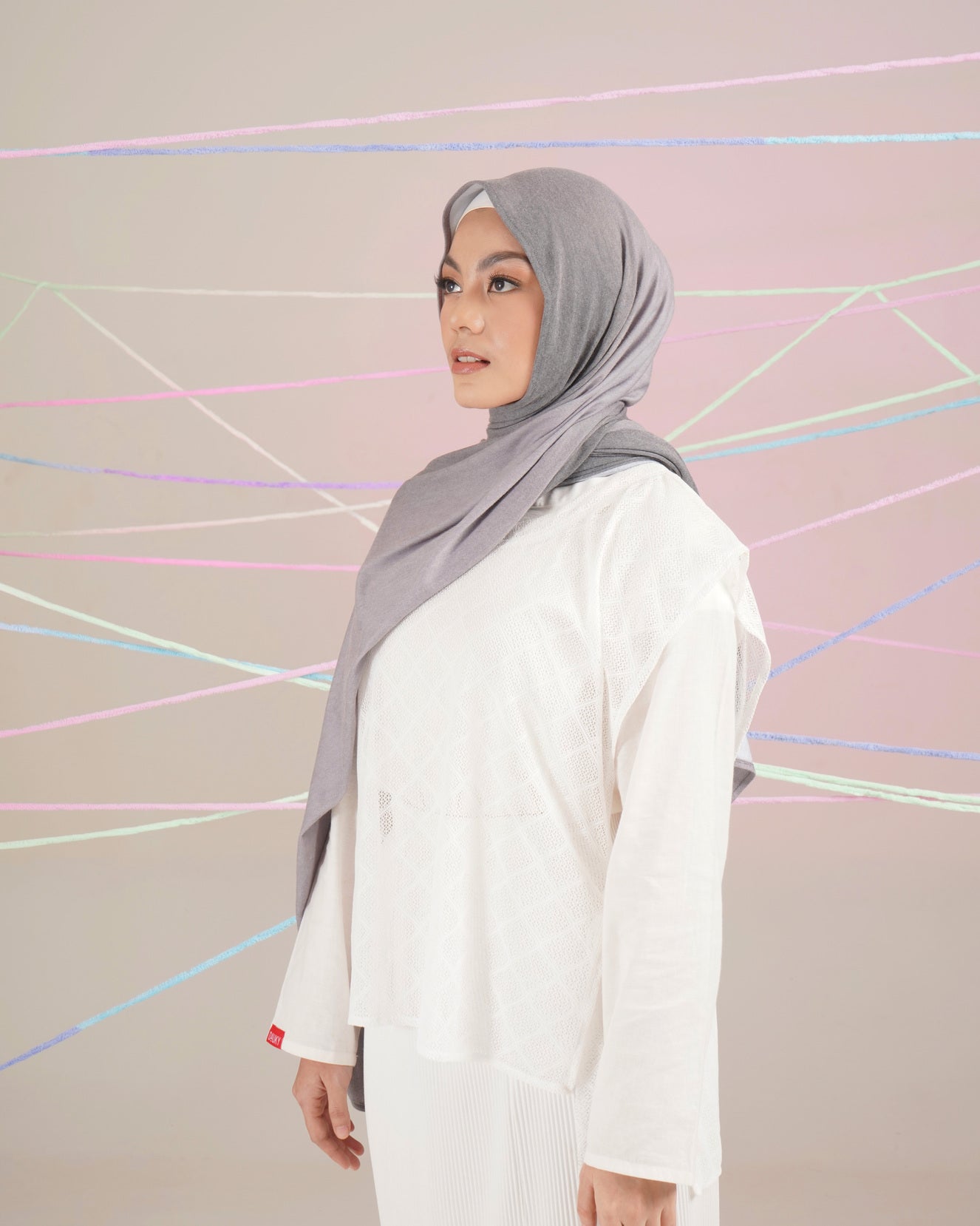 OMBRE PASHMINA B - CHARCOAL