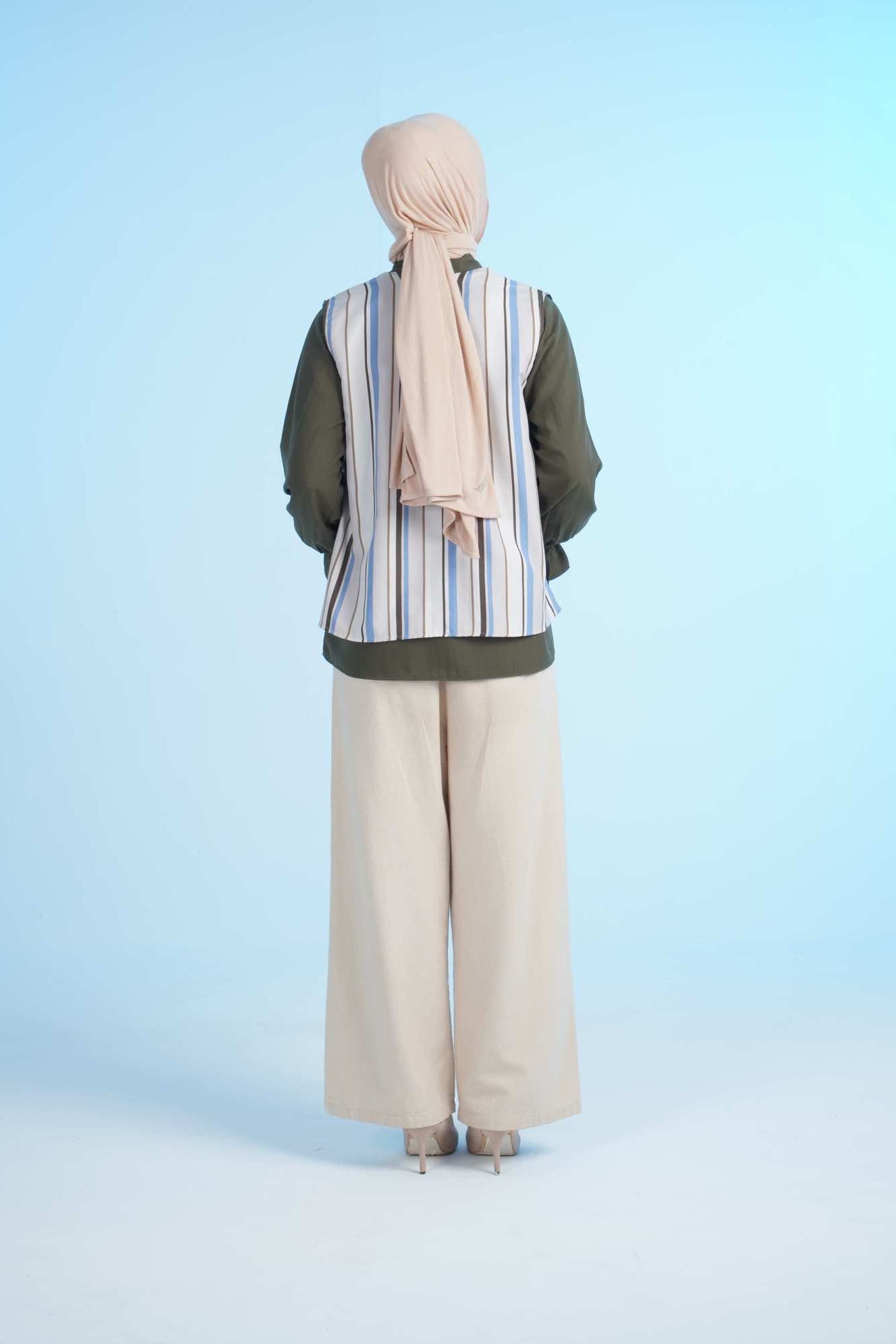 S TUNIC STRIPE - BROWN