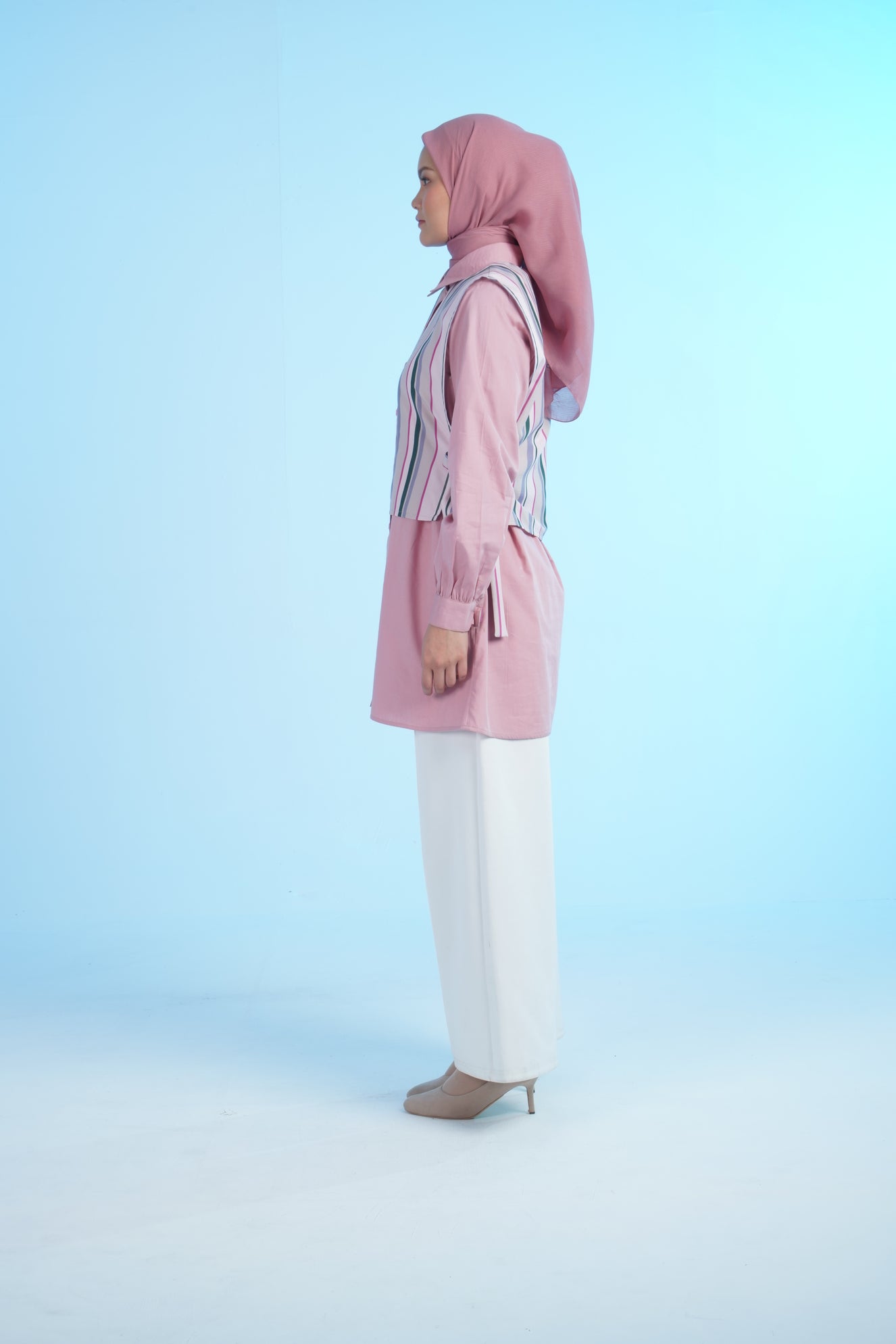 M TUNIC STRIPE - PINK