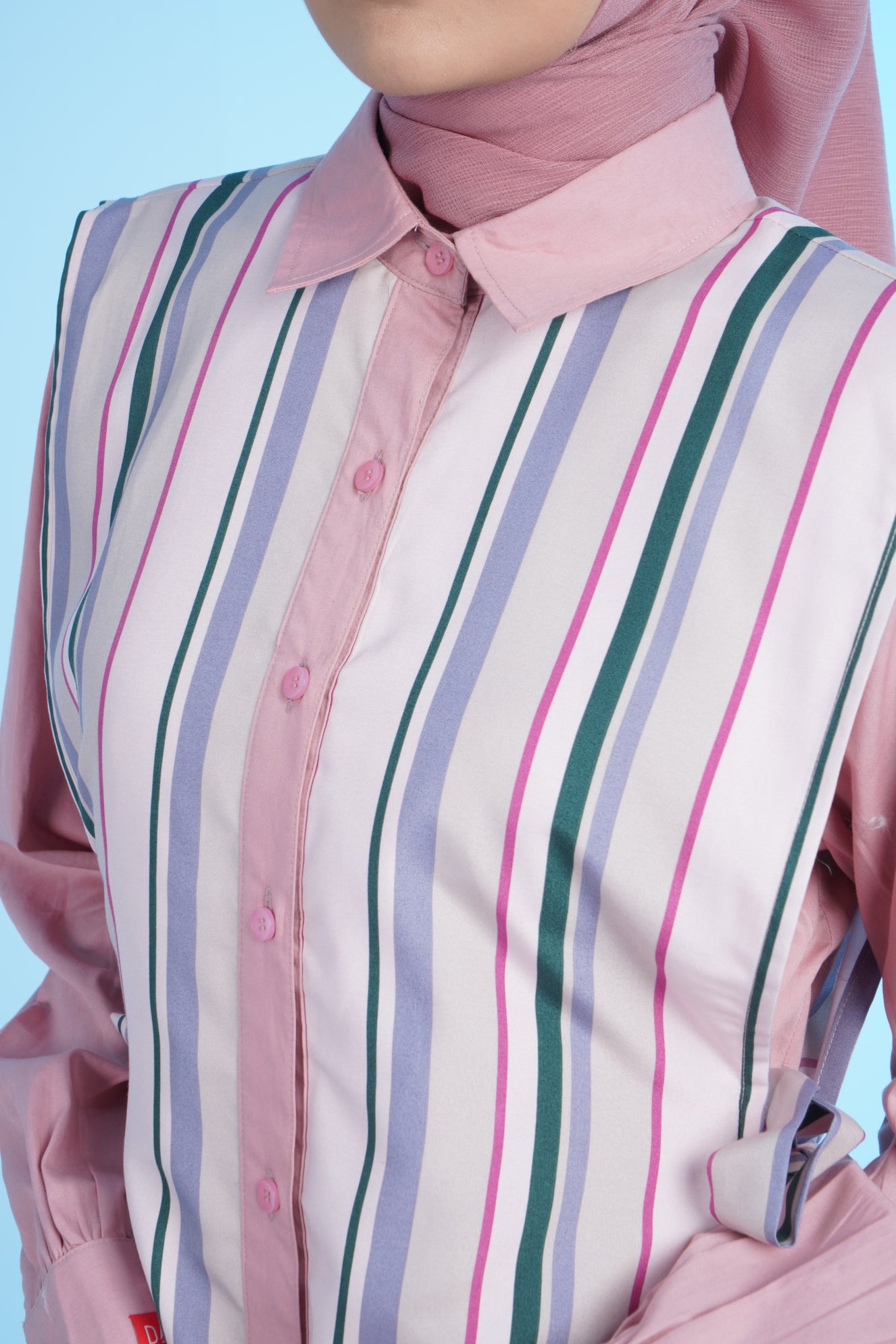 M TUNIC STRIPE - PINK
