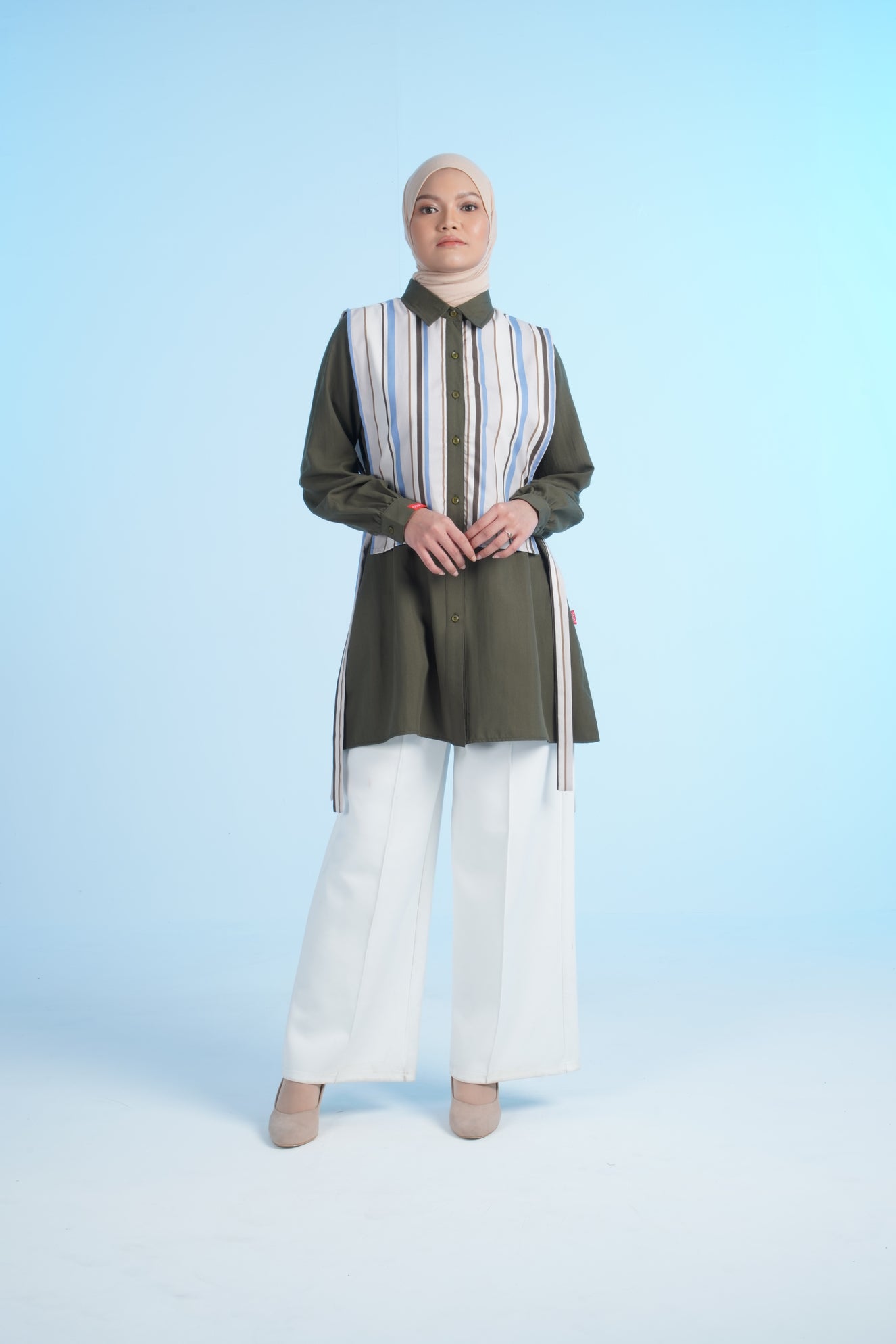 M TUNIC STRIPE - BROWN
