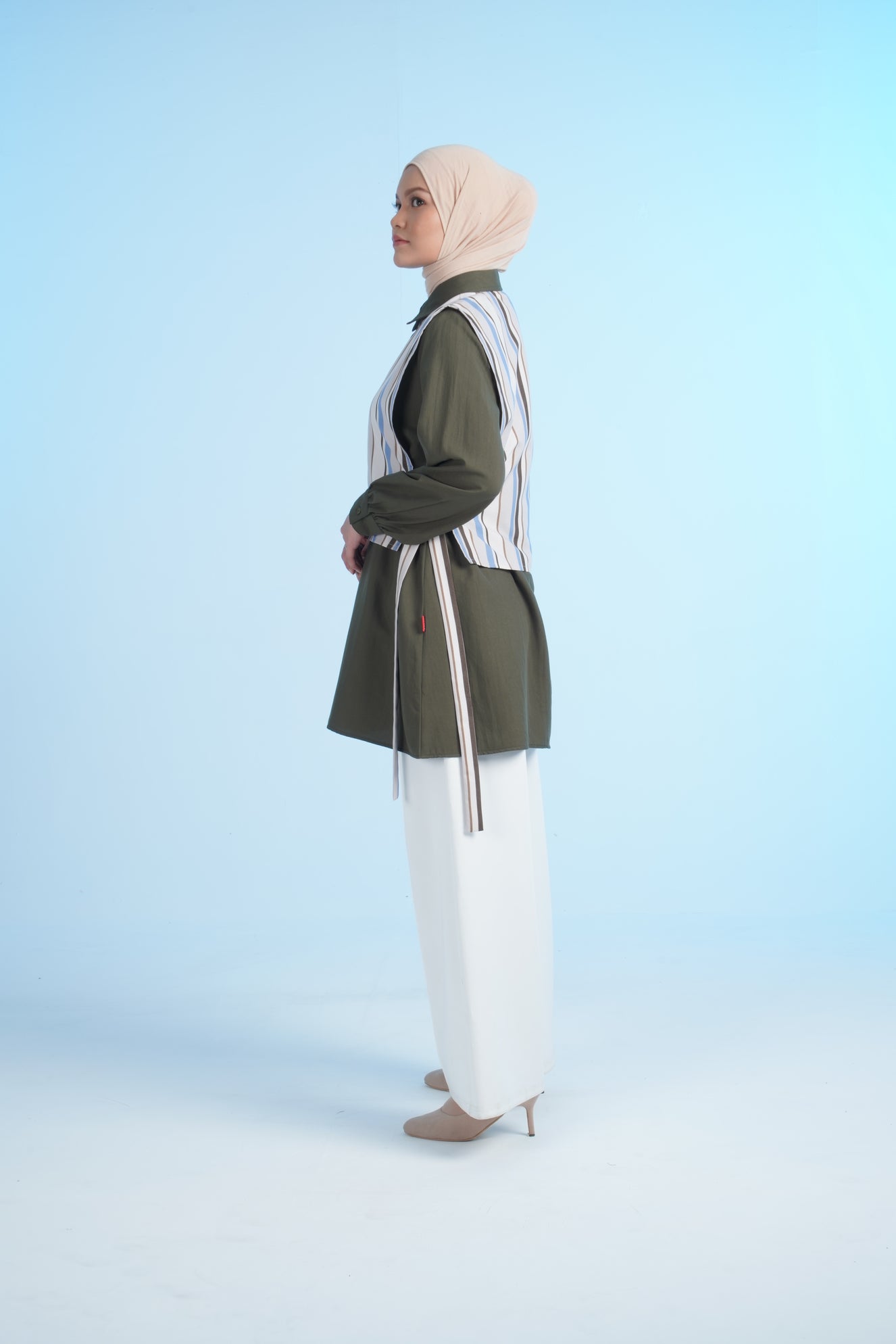M TUNIC STRIPE - BROWN