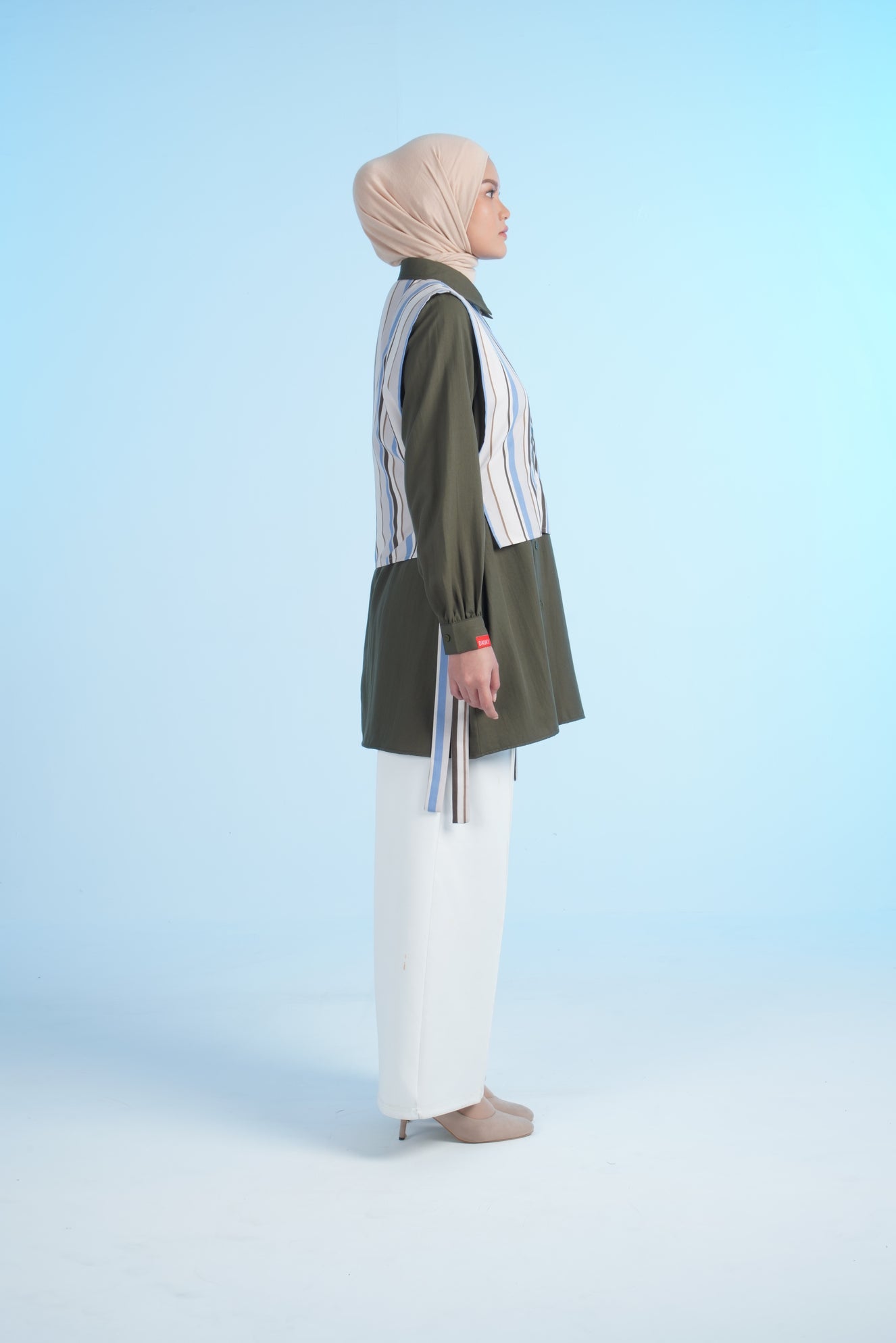 M TUNIC STRIPE - BROWN
