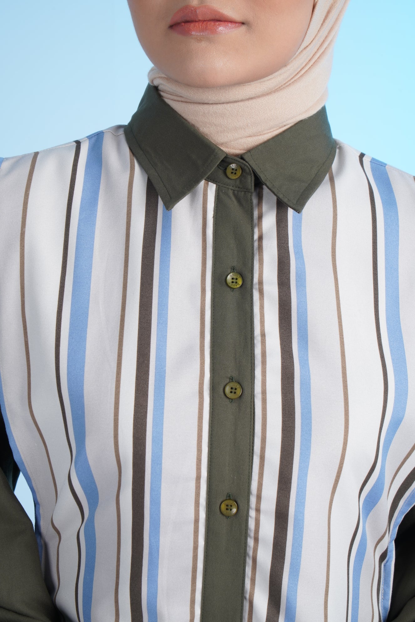 M TUNIC STRIPE - BROWN