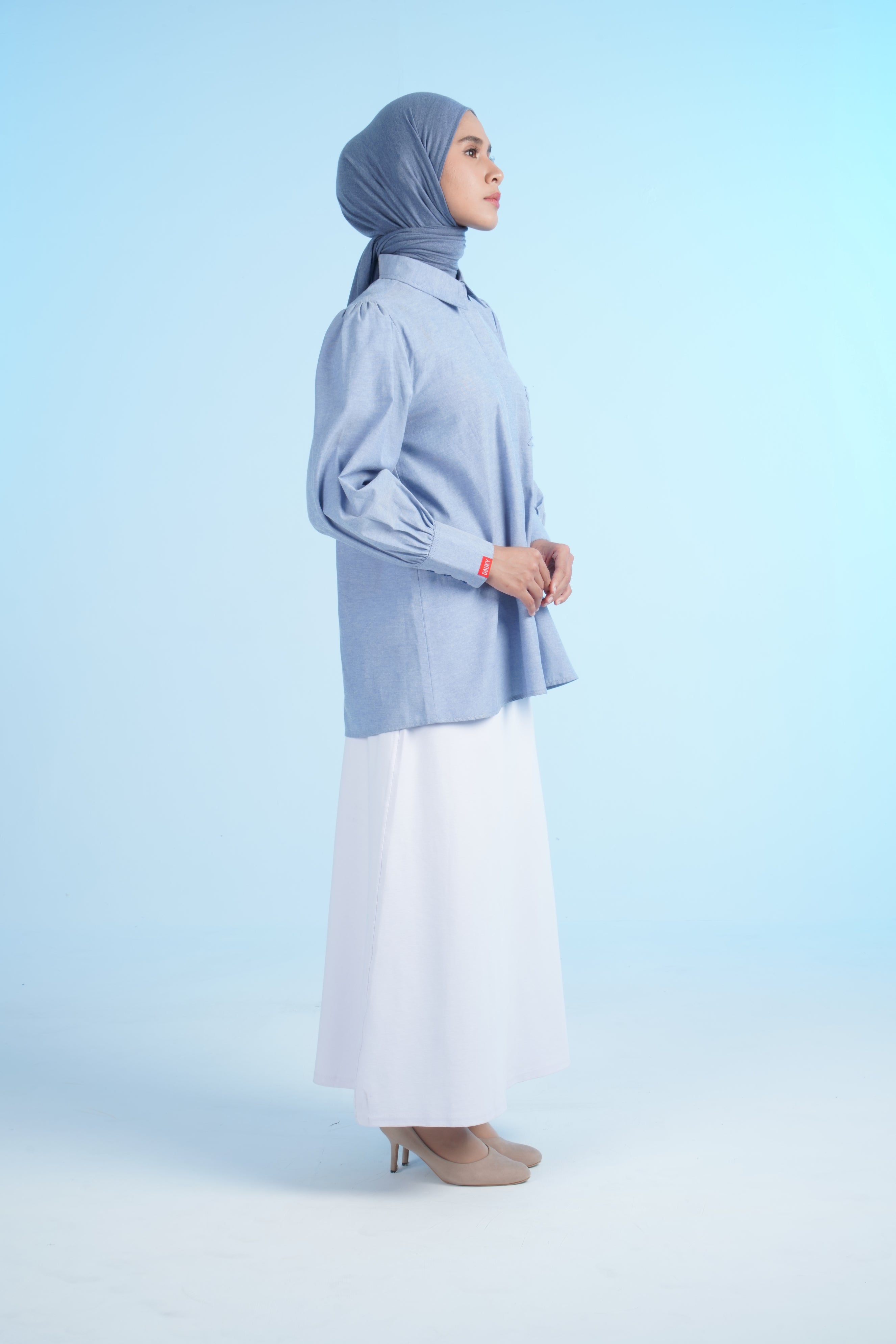 M TUNIC EMBRO DENIM