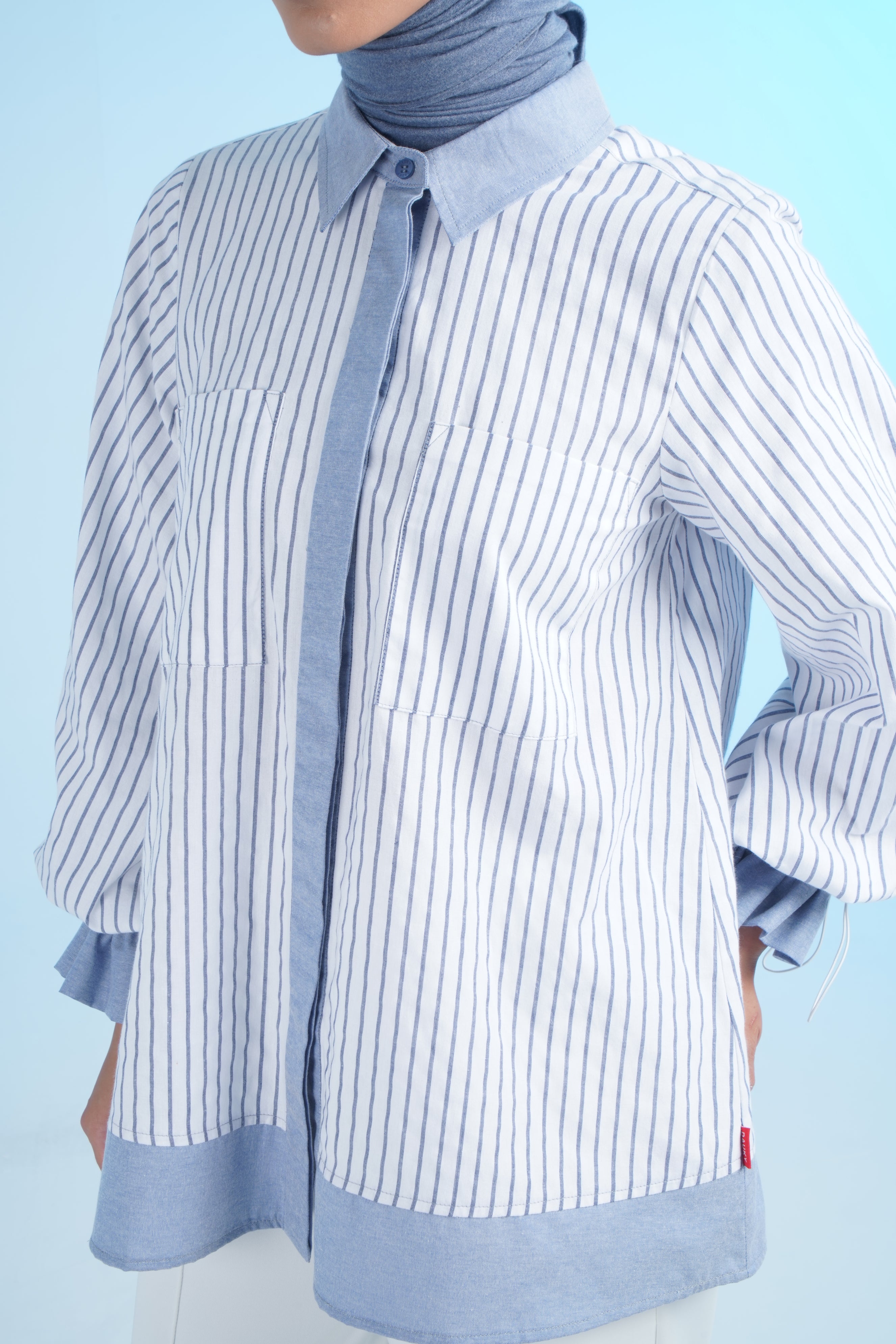 M TUNIC DENIM STRIPE