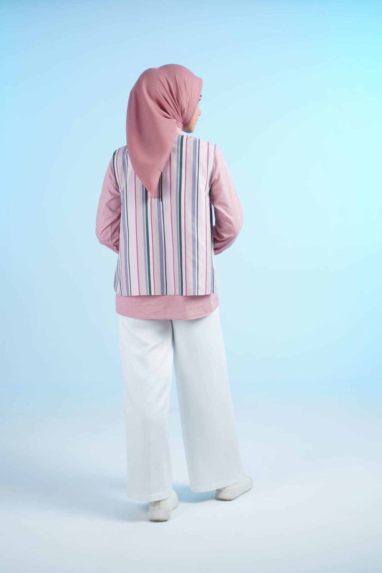 S TUNIC STRIPE - PINK