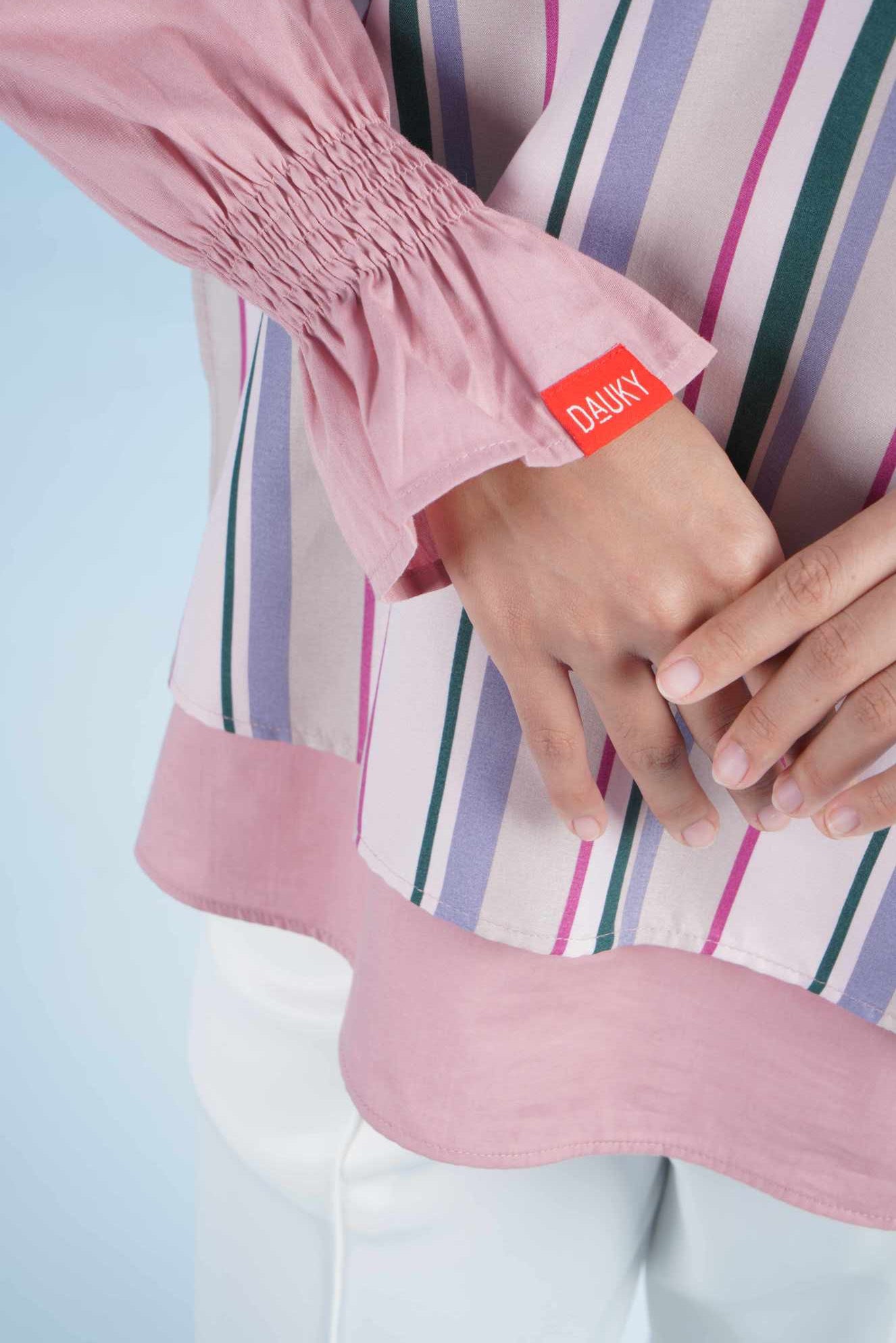 S TUNIC STRIPE - PINK