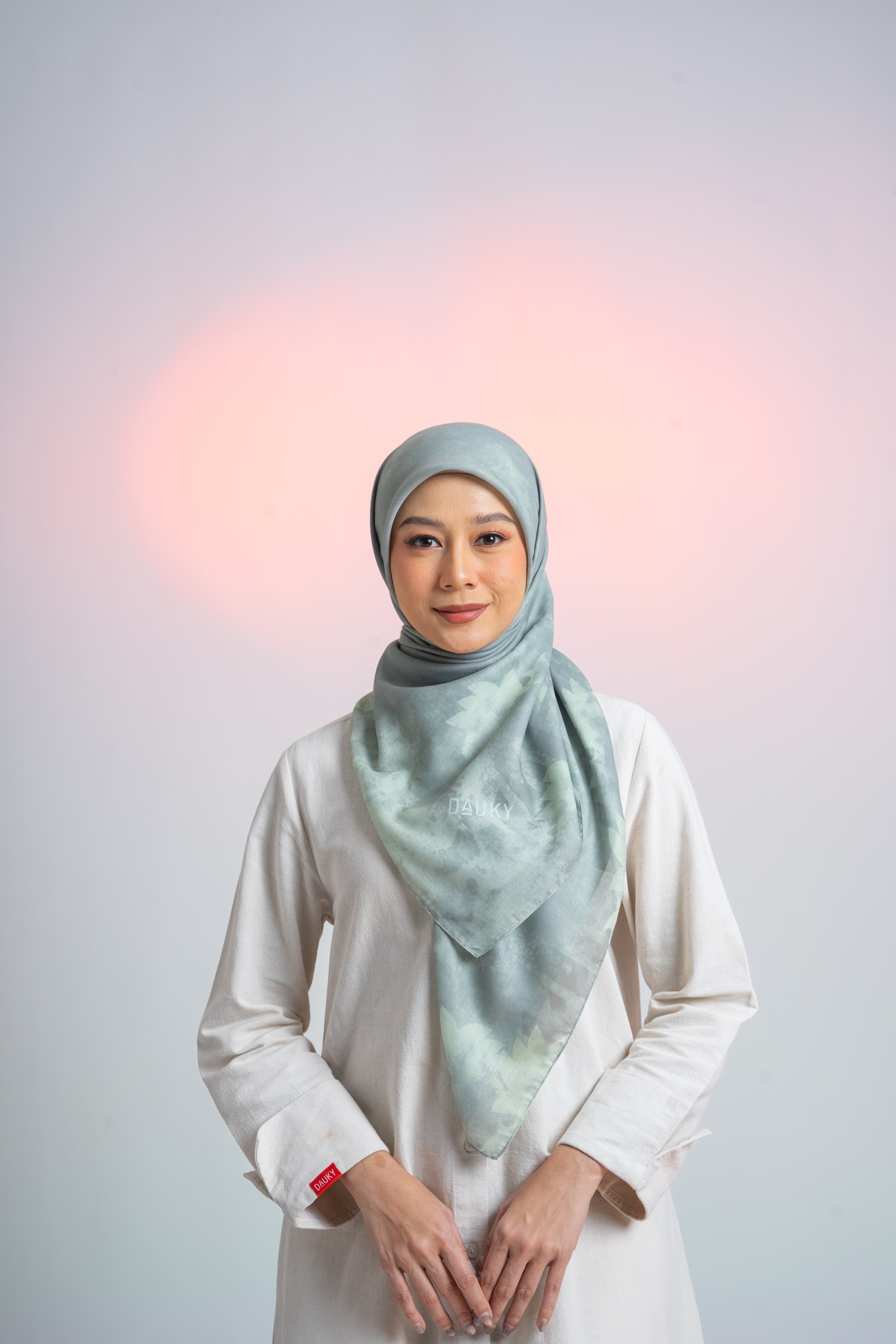 Sydney Abstract Scarf - Sage