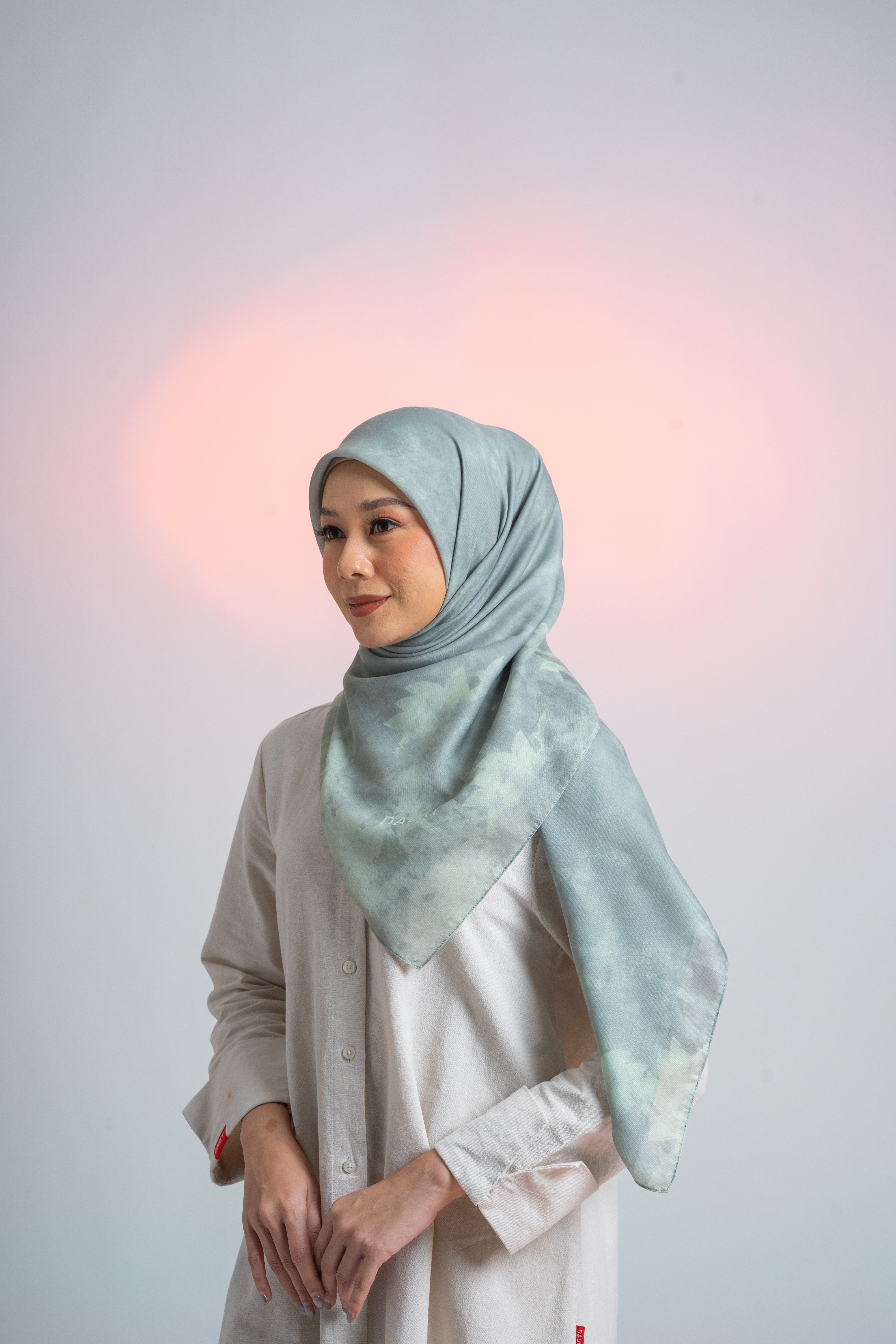 Sydney Abstract Scarf - Sage