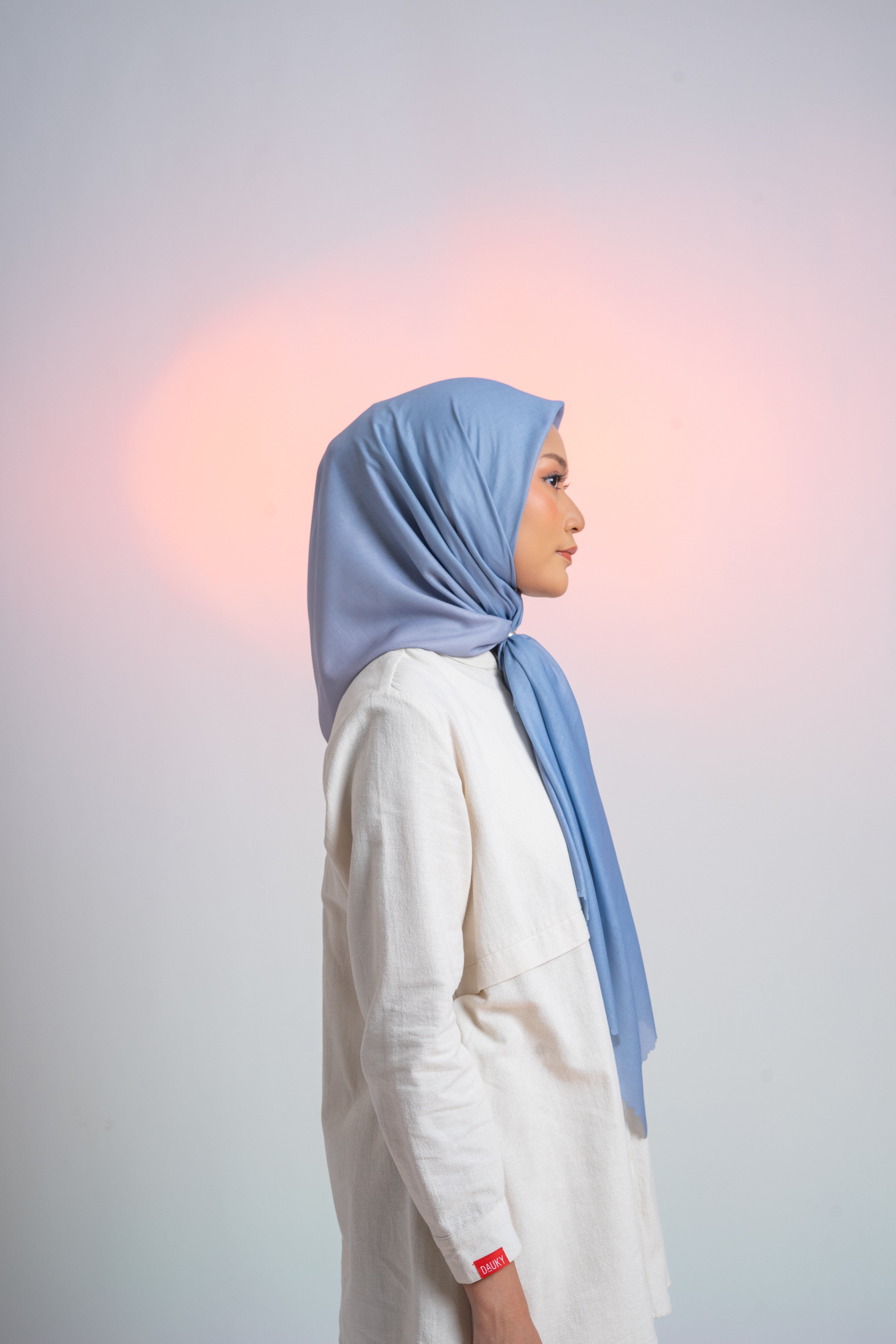 SYDNEY OMBRE PREMIUM SCARF - BLUE