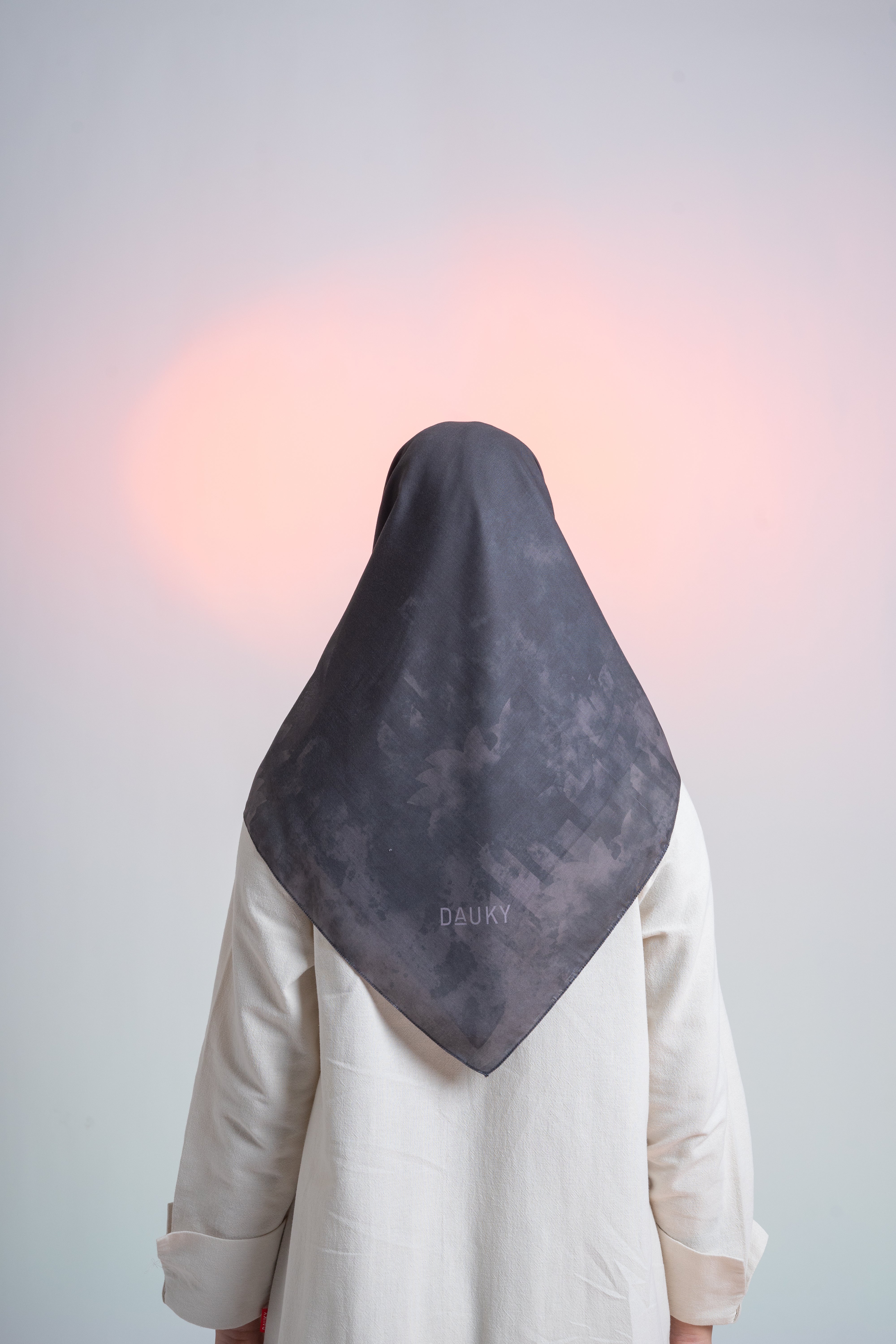 Sydney Abstract Scarf - Black