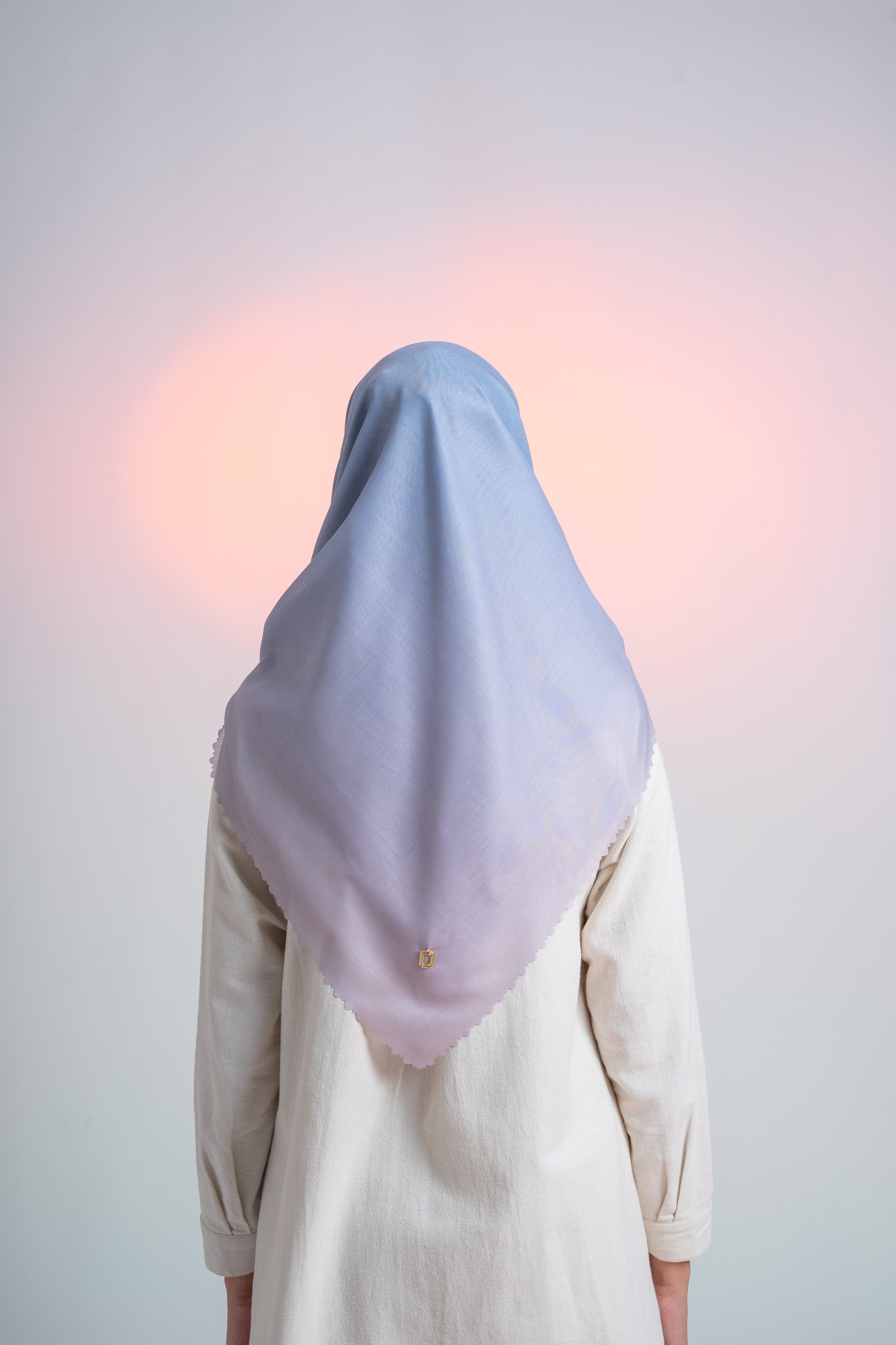 SYDNEY OMBRE PREMIUM SCARF - BLUE