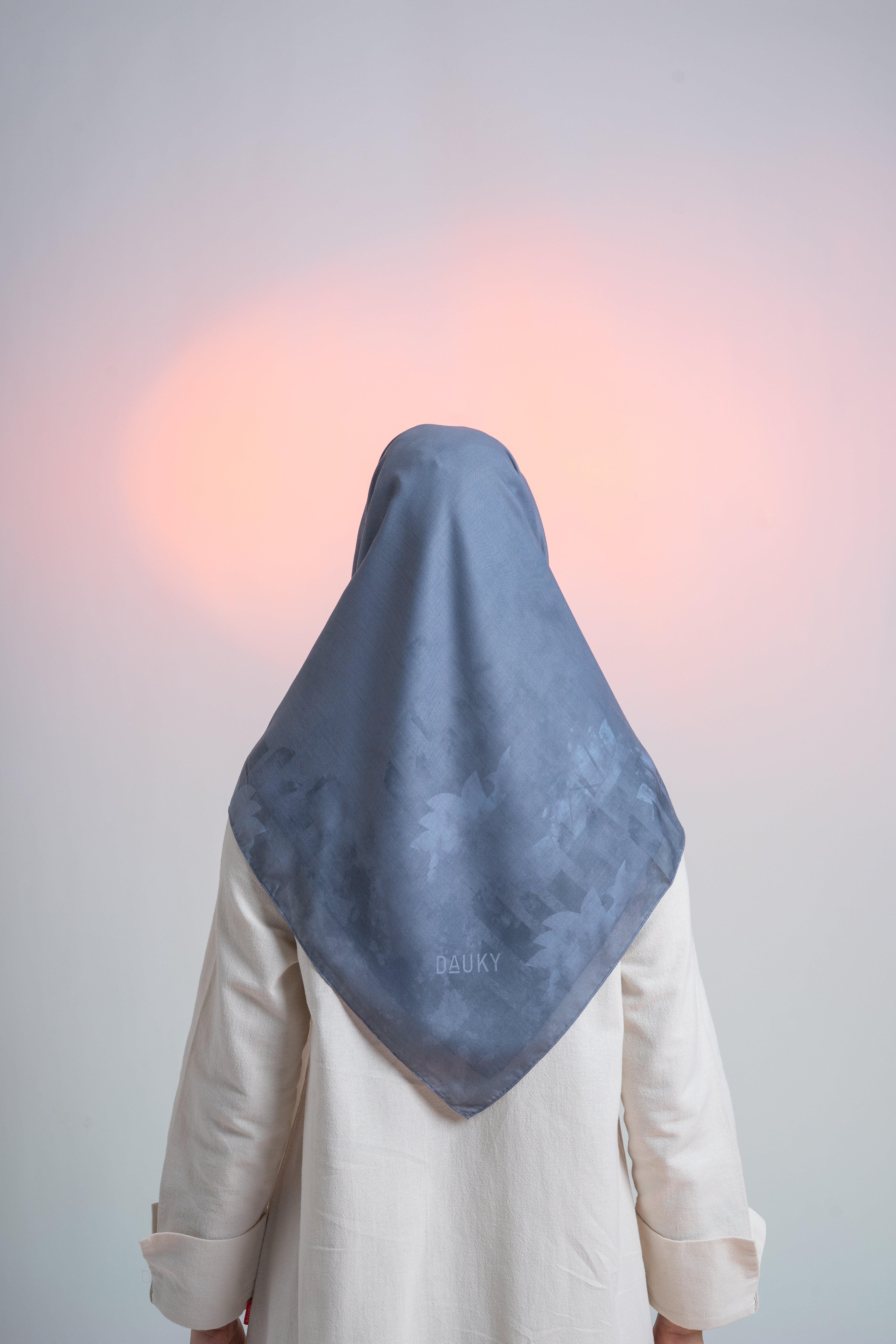 Sydney Abstract Scarf - Ocean Blue