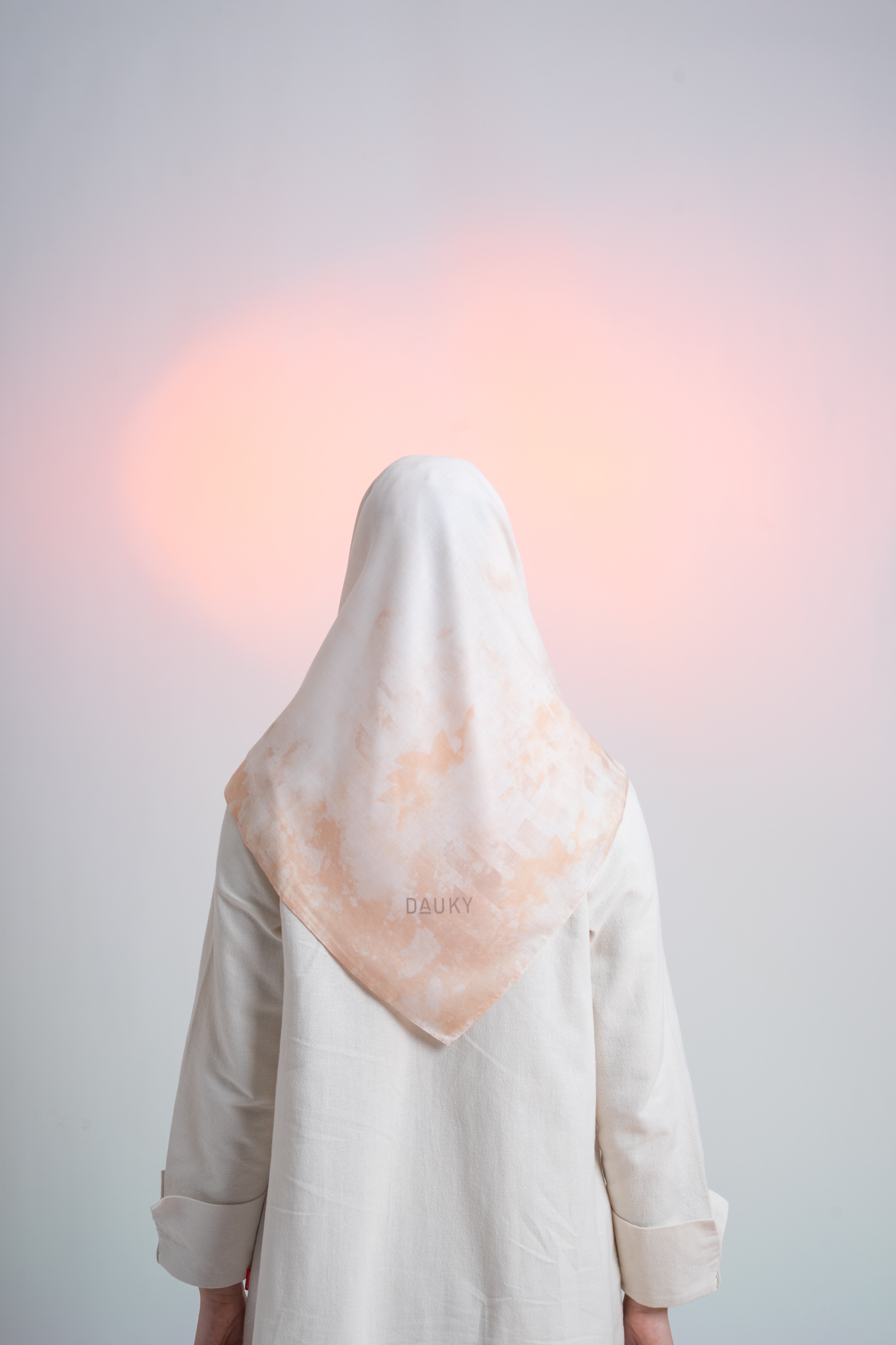 Sydney Abstract Scarf - Cream