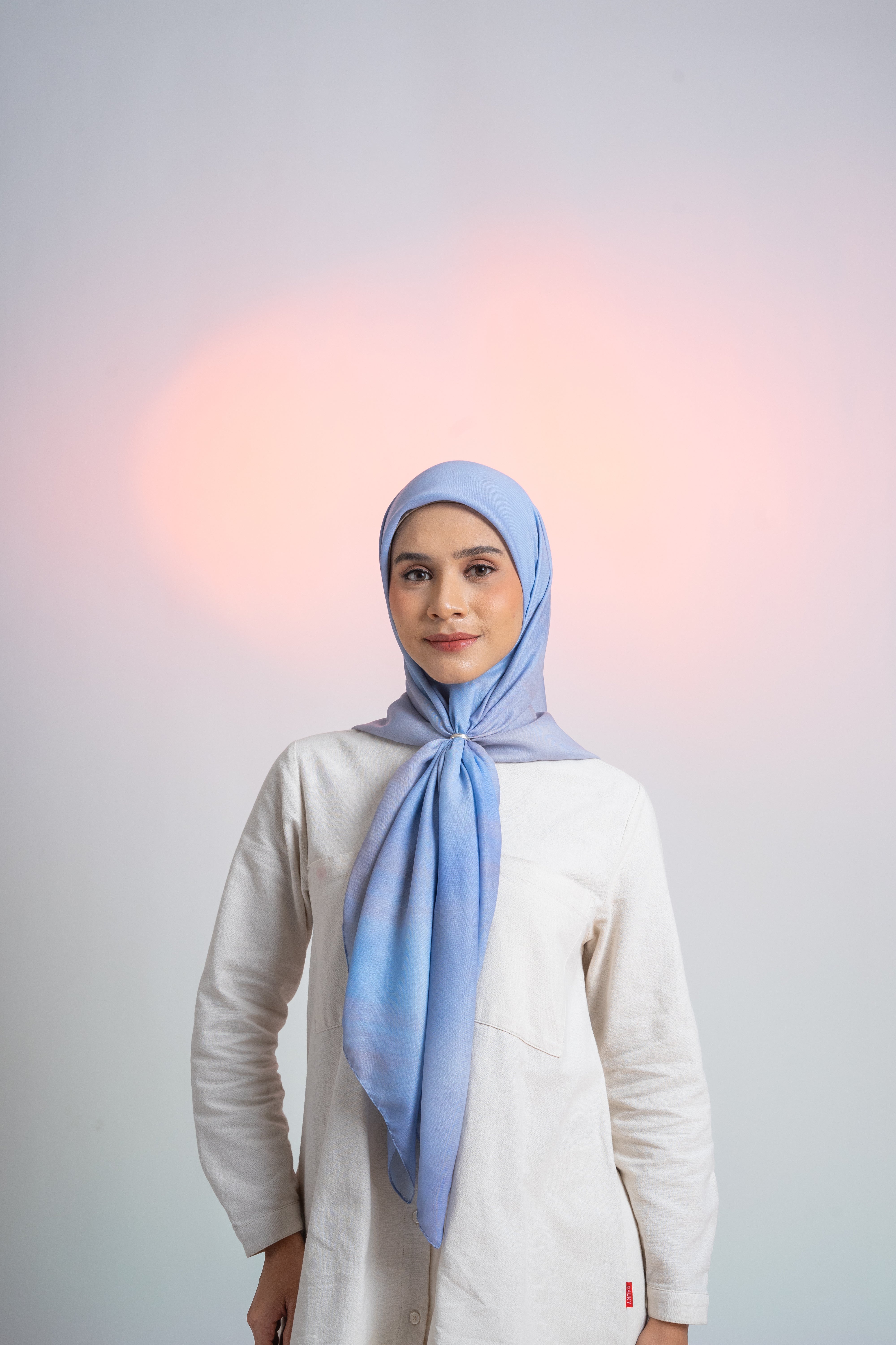 Sydney Brushed Scarf - Snow Blue