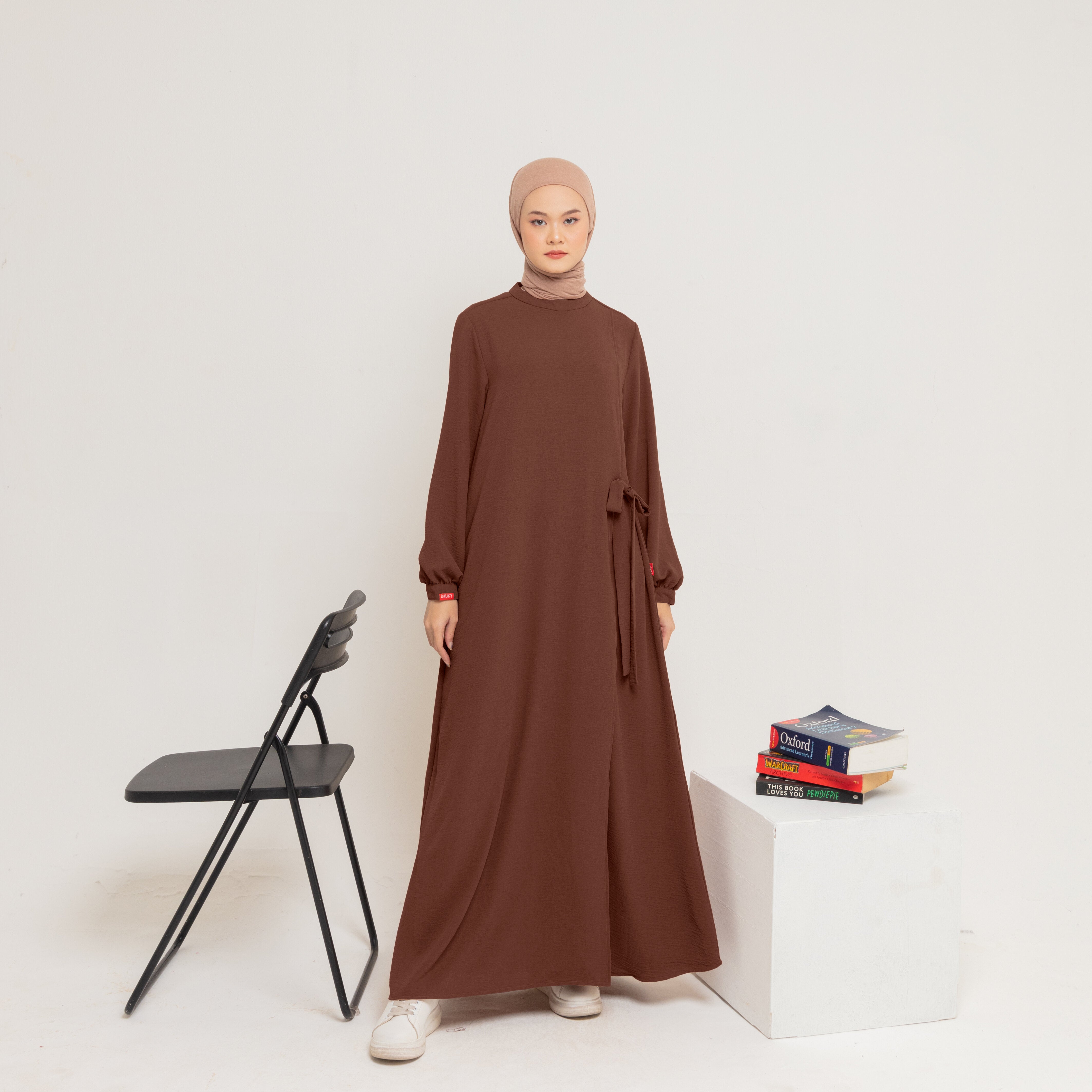 L Dress Side Belt - Caramel