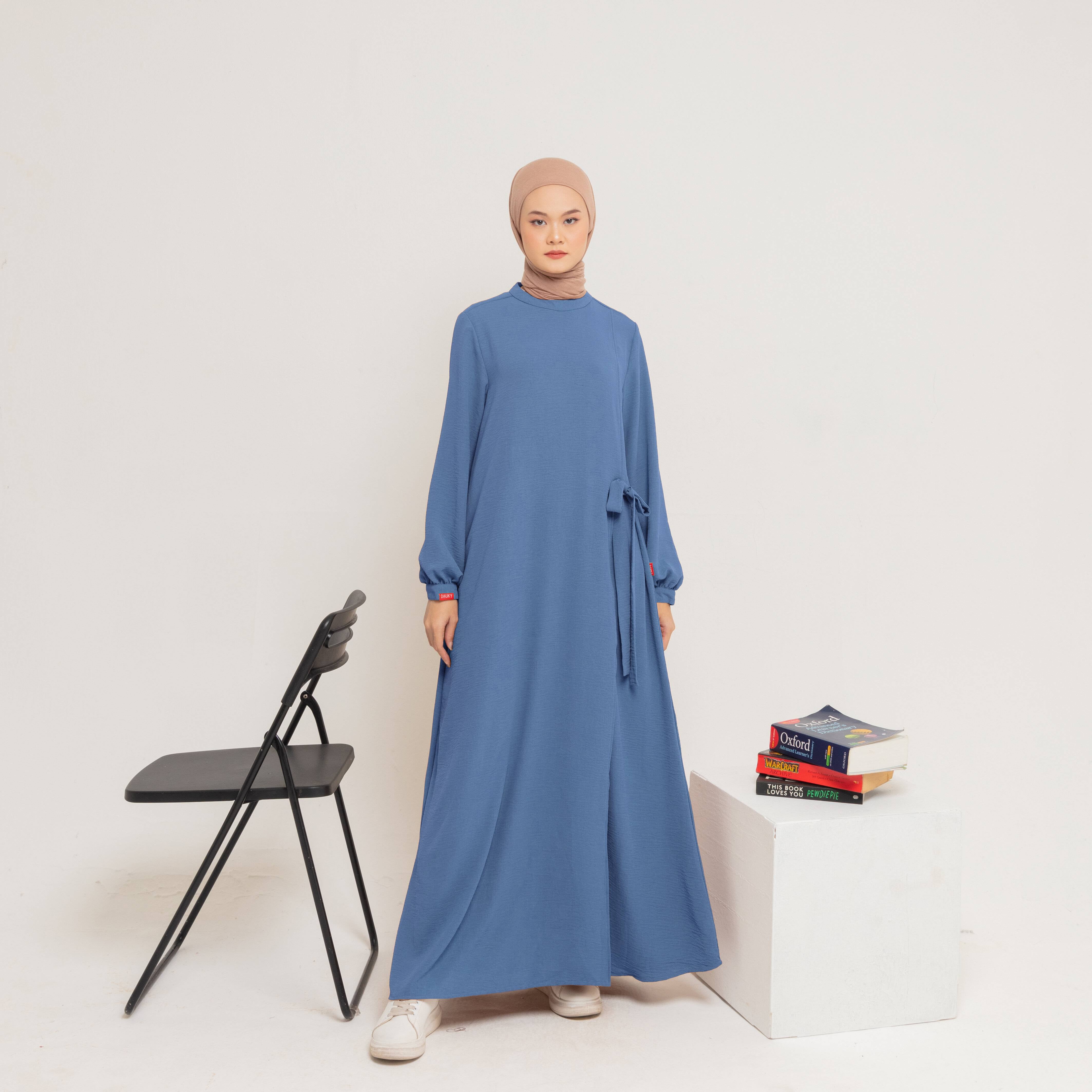 L Dress Side Belt - Denim
