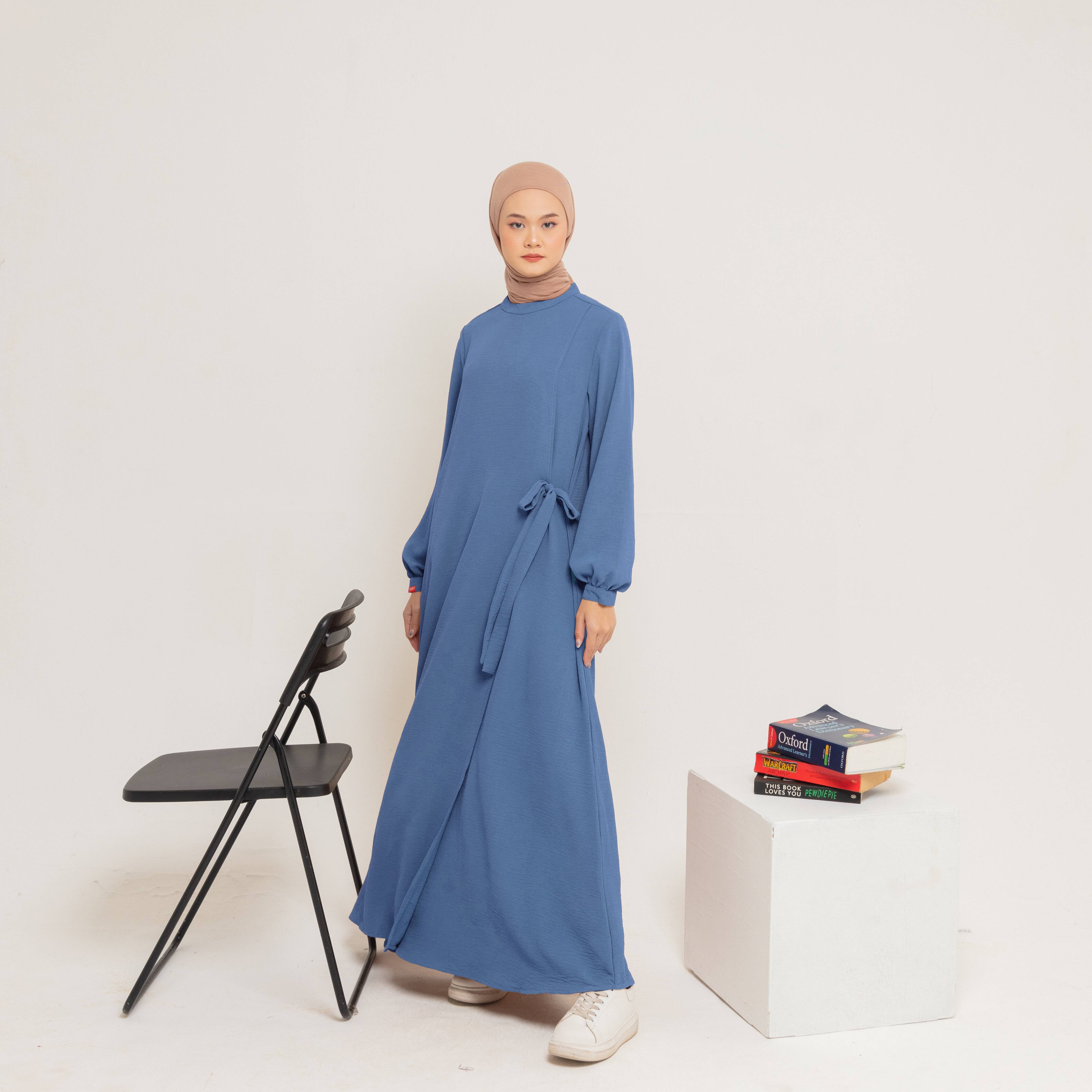 L Dress Side Belt - Denim