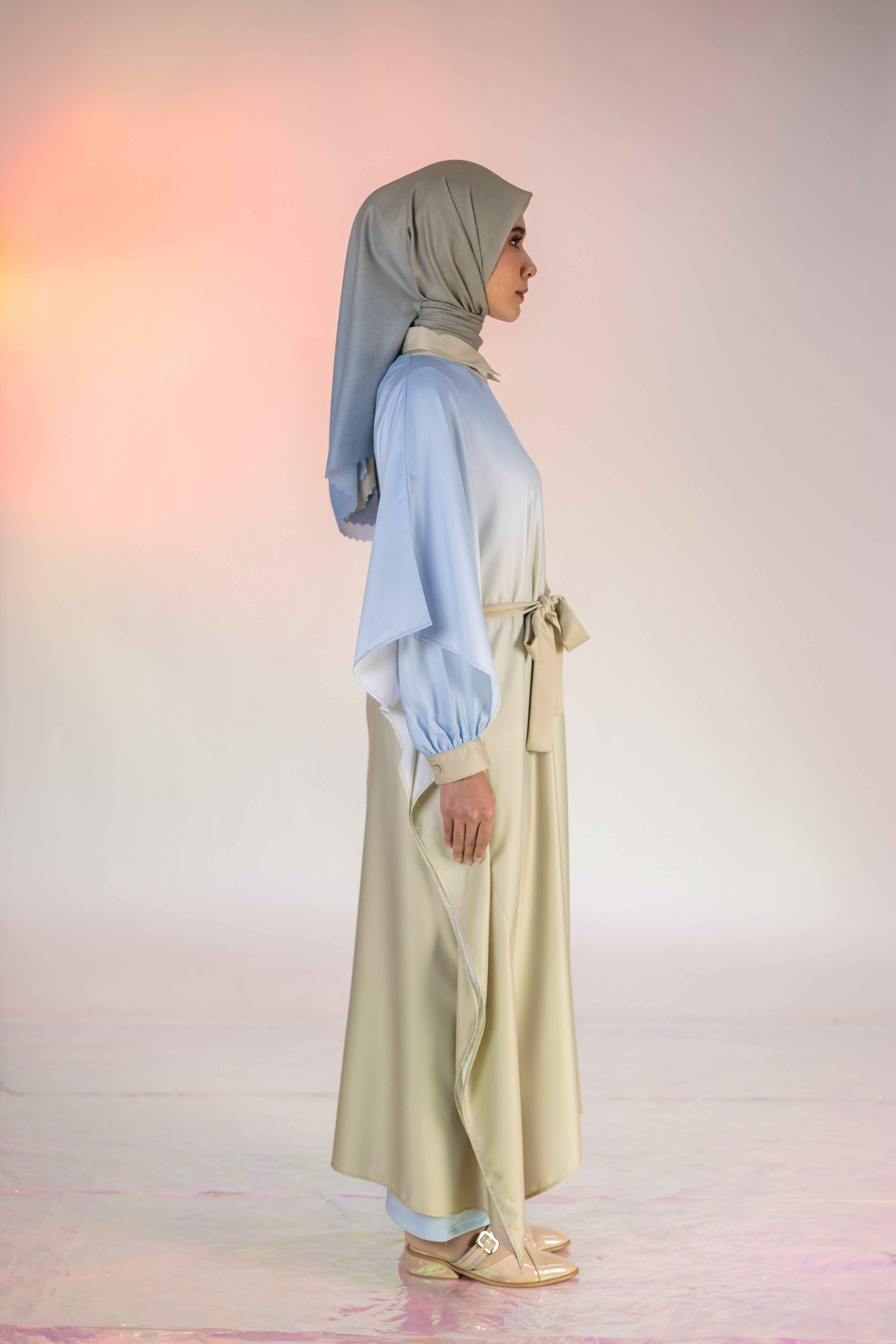 L Dress Kaftan Ombre - Sand
