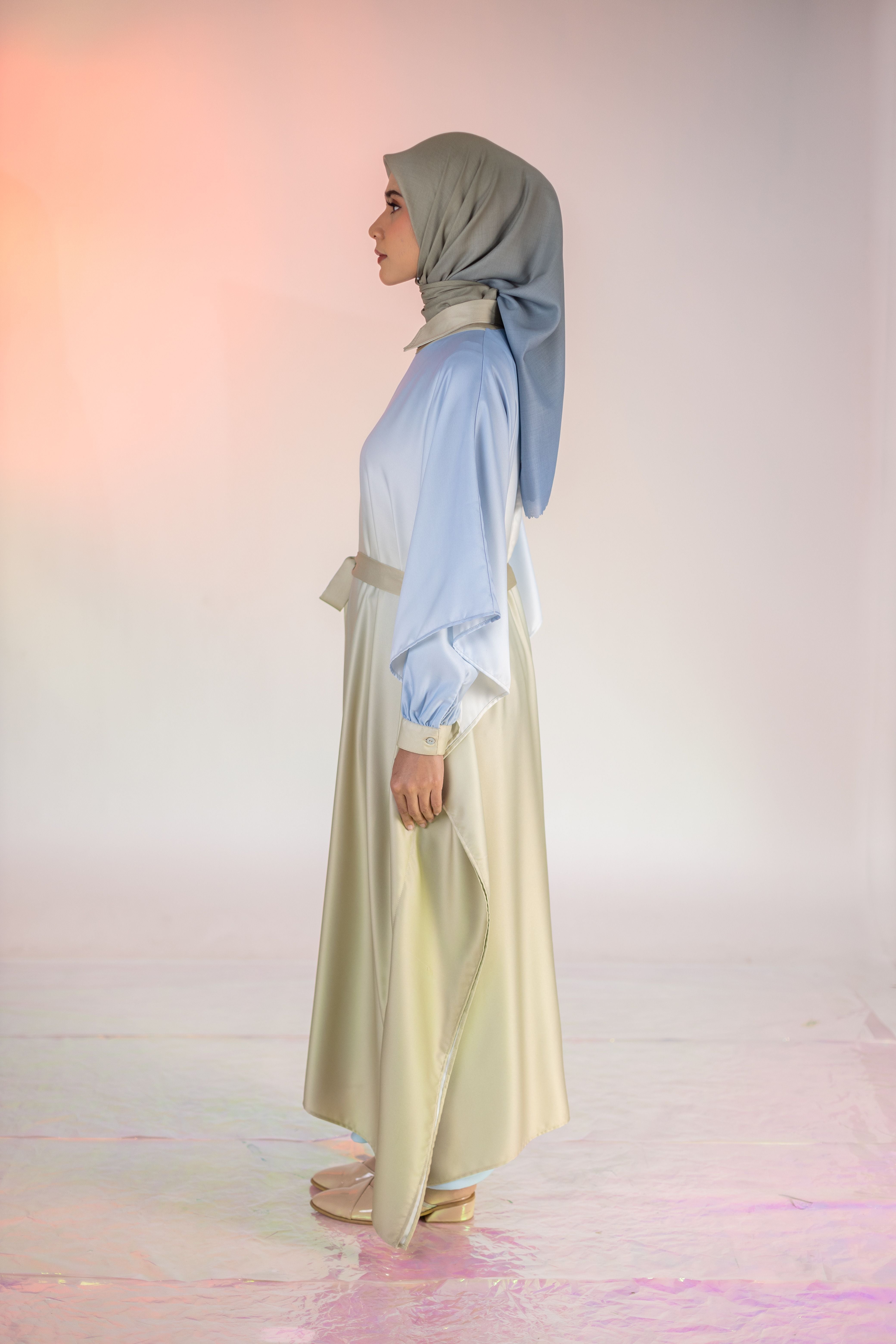 L Dress Kaftan Ombre - Sand