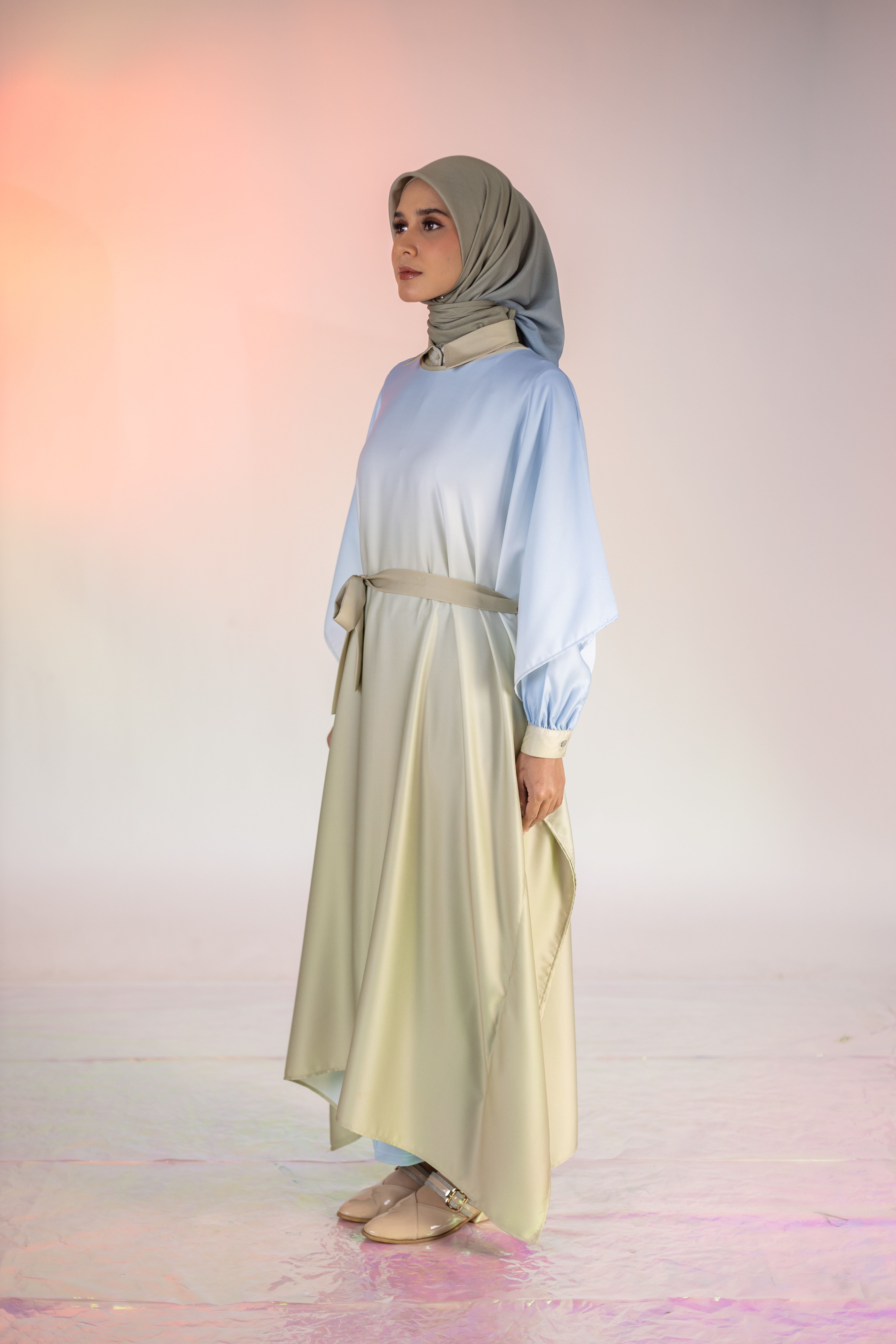 L Dress Kaftan Ombre - Sand