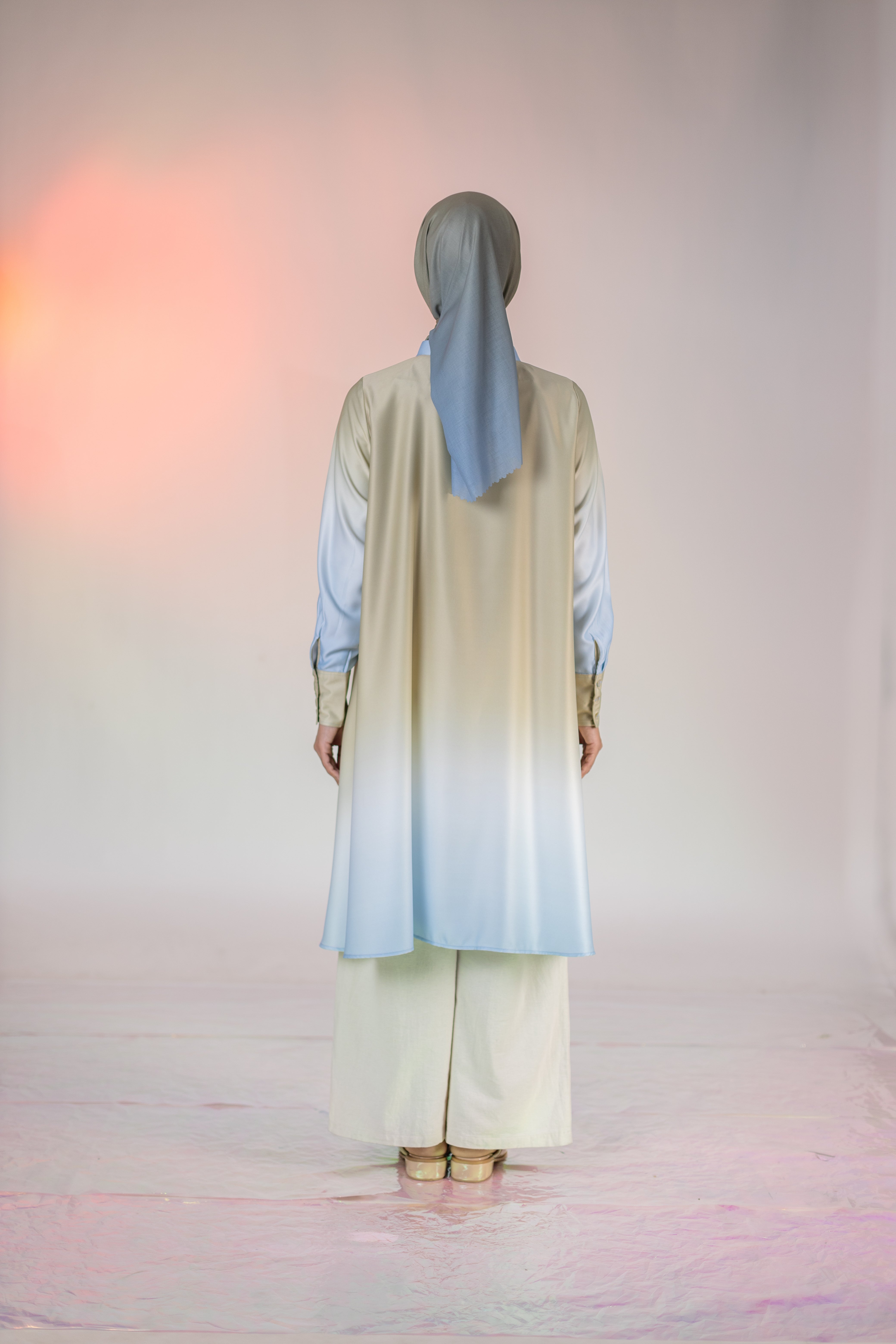 L Tunic Basic Ombre - Sand