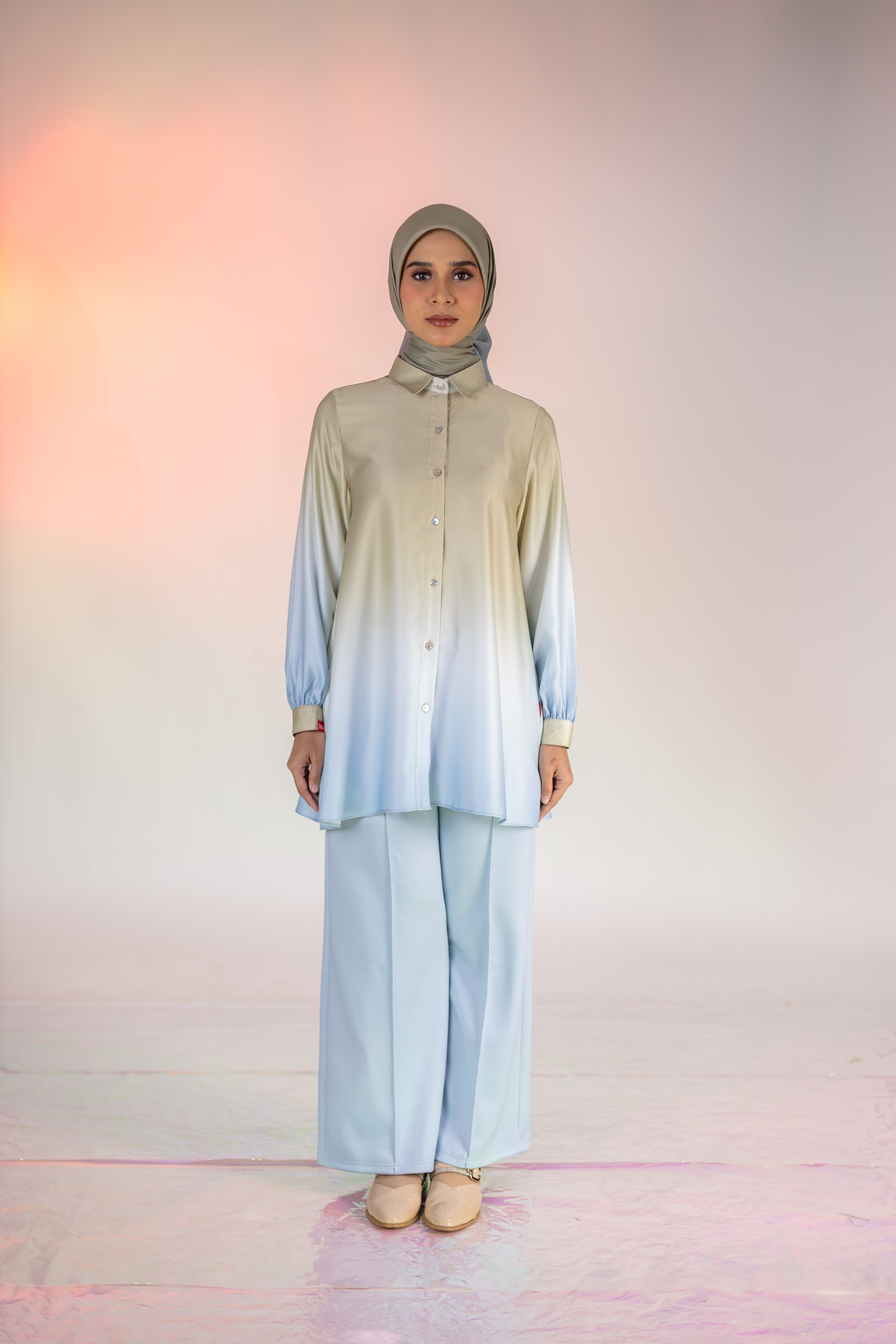 M Tunic Basic Ombre - Sand