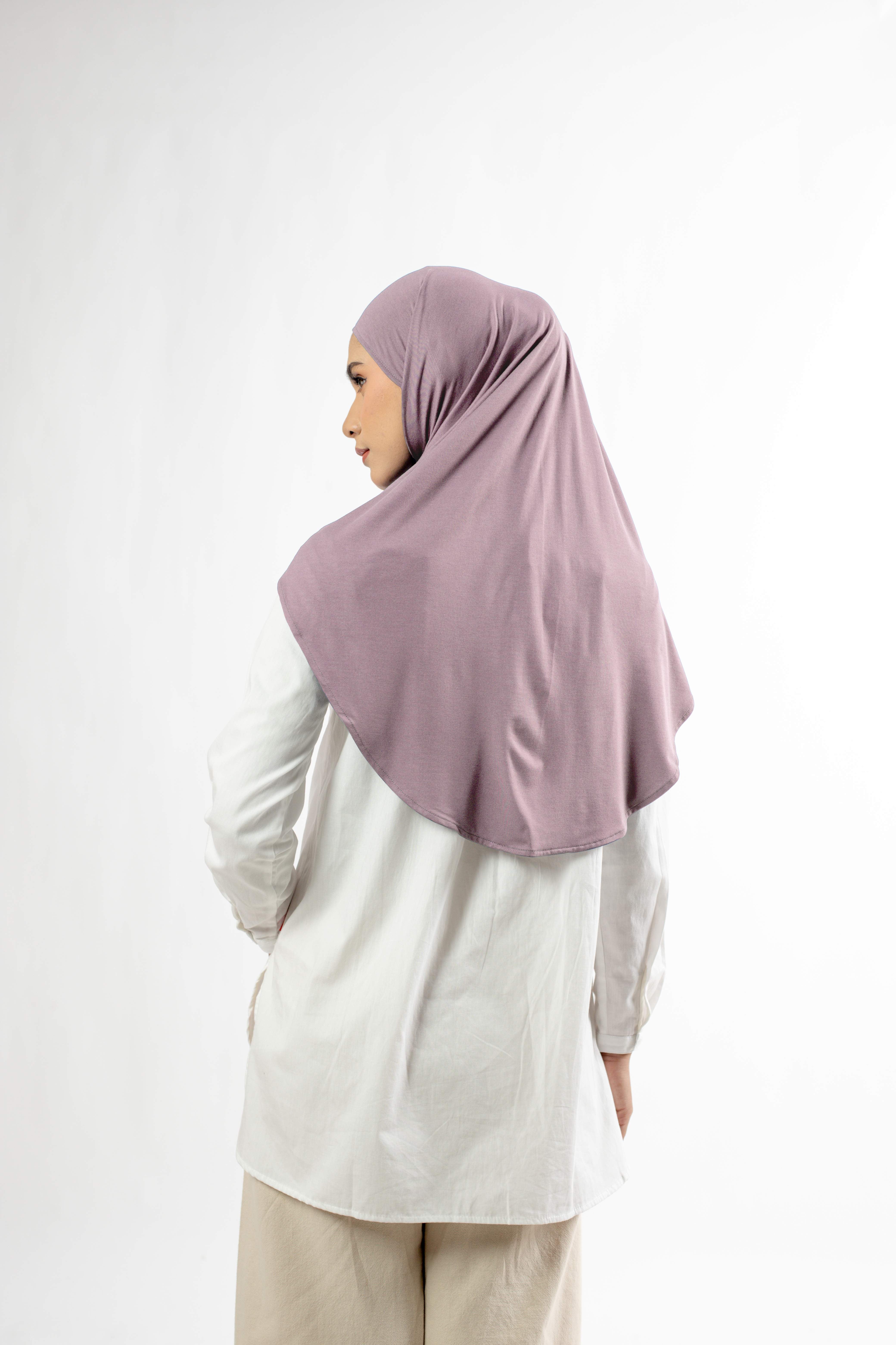 Small String Instant Hijab - Mauve